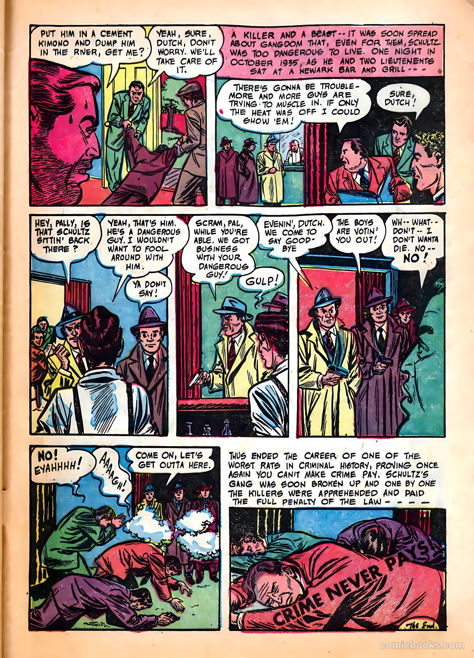 All-Famous Police Cases #6 (1952) — page 33 of 36