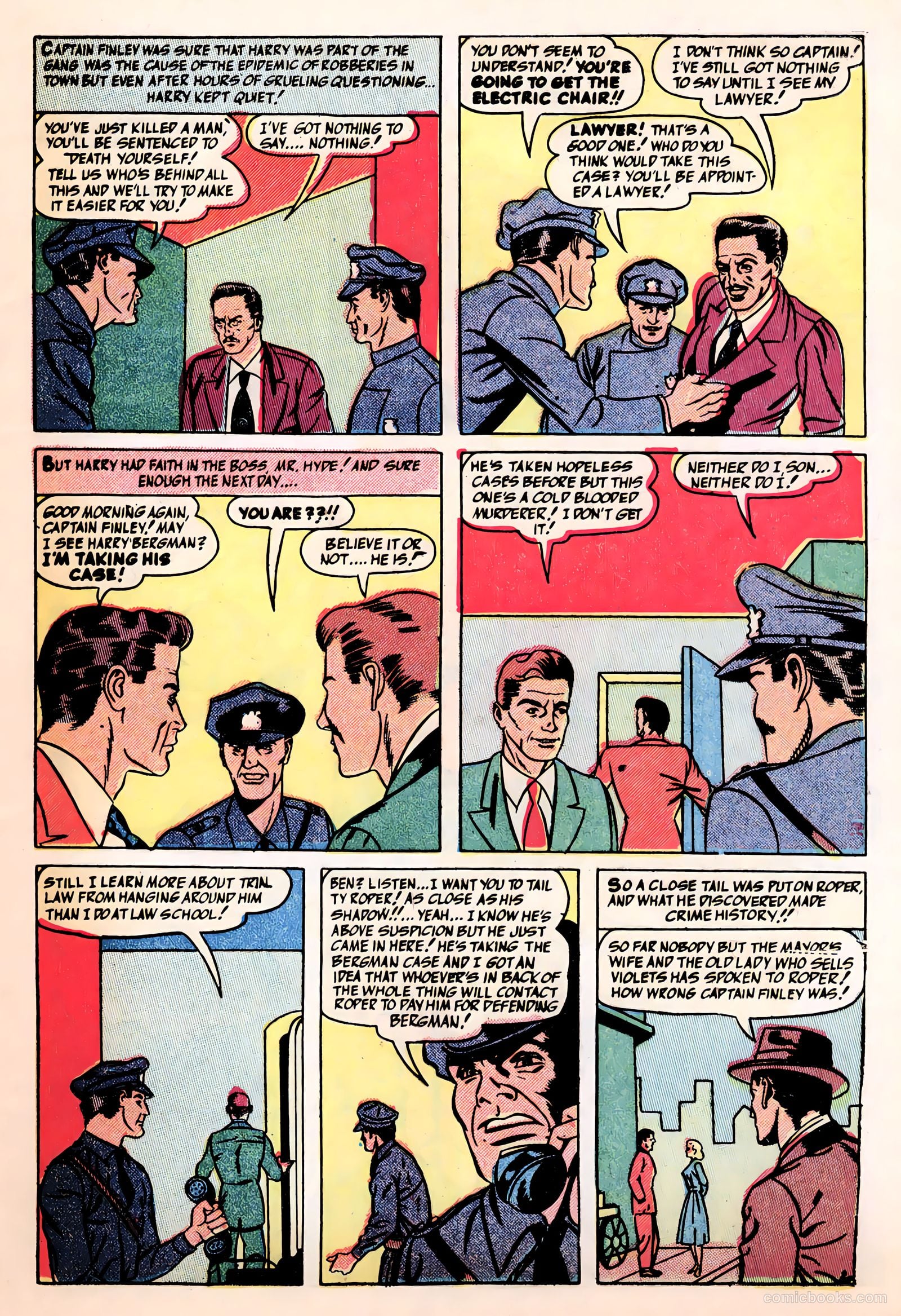 All-Famous Police Cases #7 (1952) — page 17 of 36