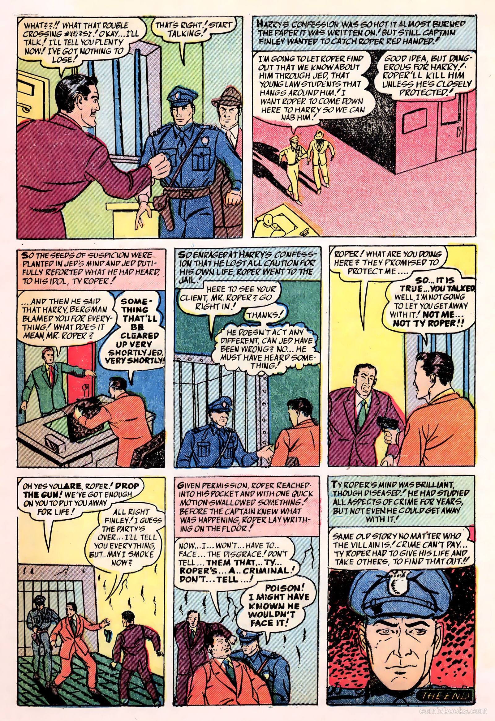 All-Famous Police Cases #7 (1952) — page 19 of 36