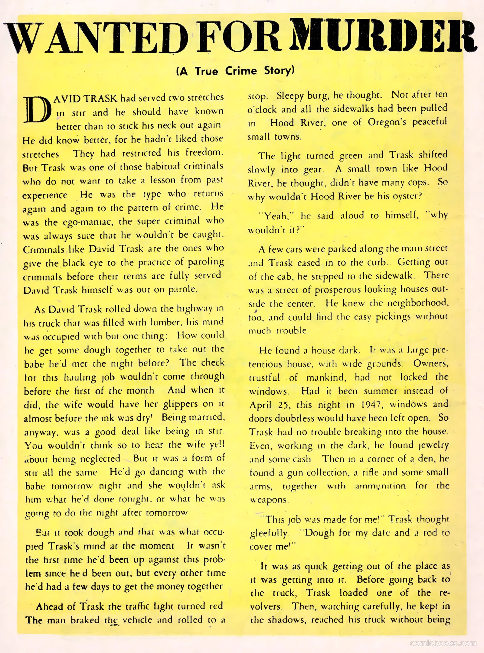 All-Famous Police Cases #7 (1952) — page 20 of 36
