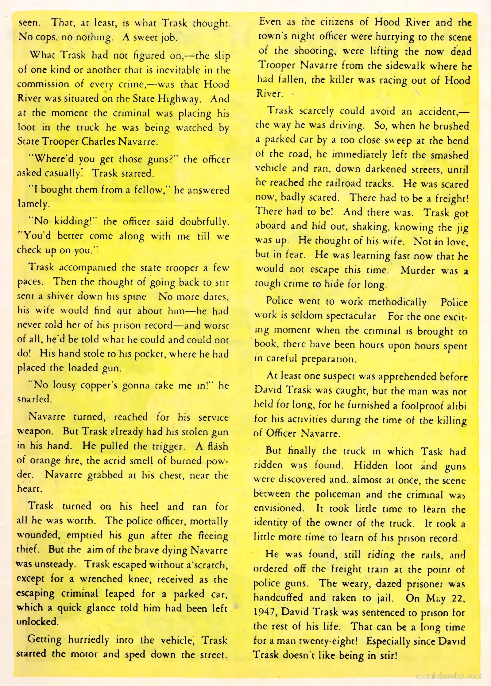 All-Famous Police Cases #7 (1952) — page 21 of 36