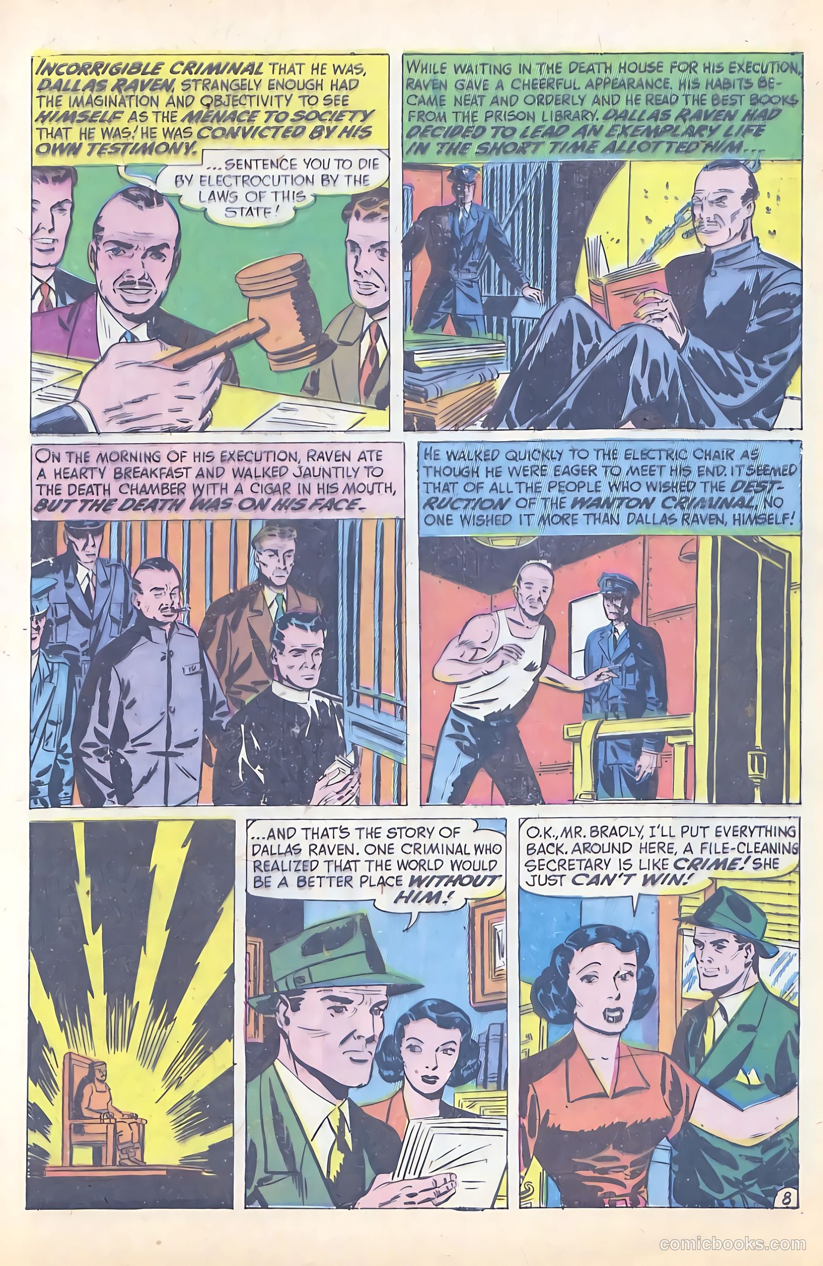 All-Famous Police Cases #8 (1952) — page 9 of 36