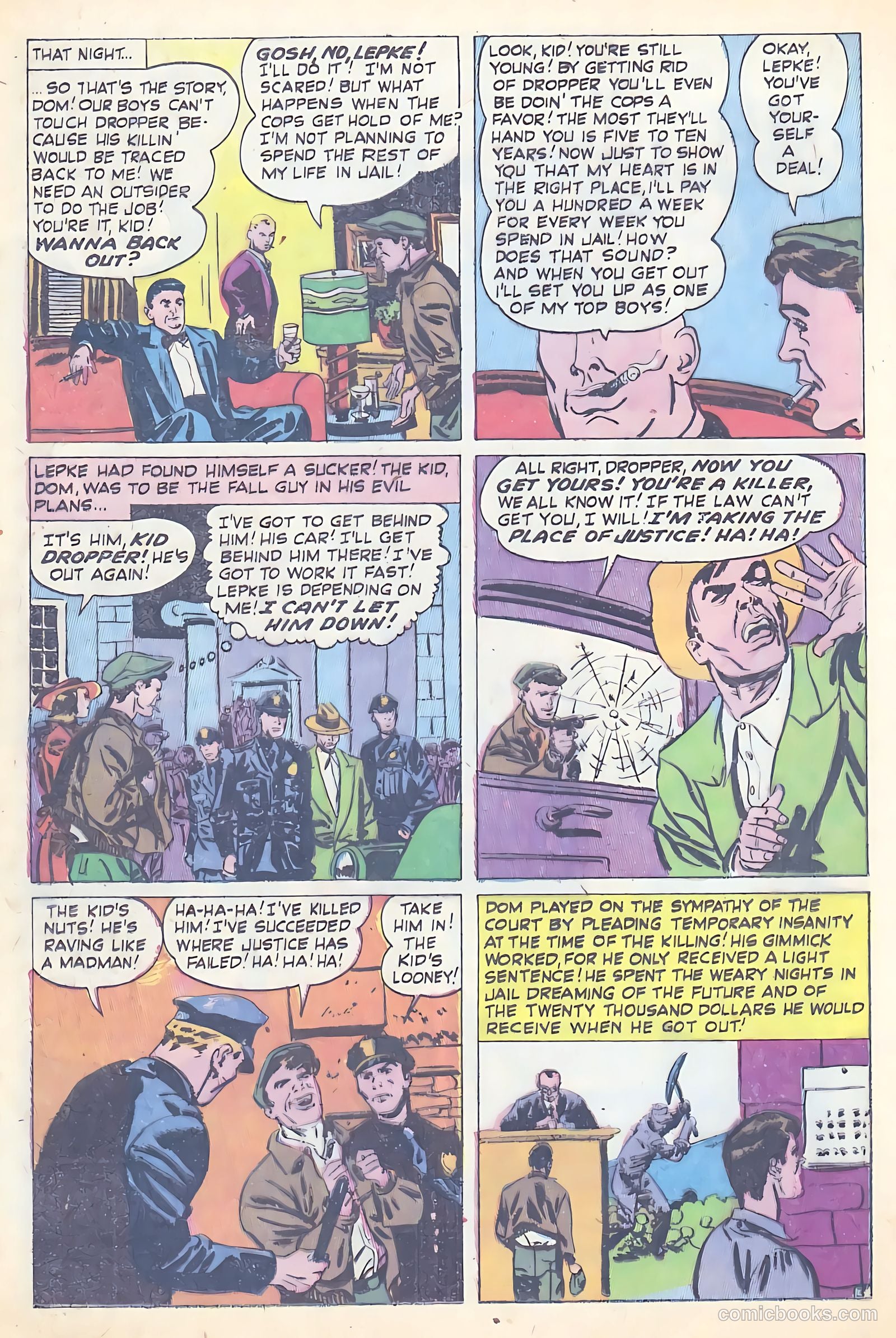 All-Famous Police Cases #8 (1952) — page 20 of 36