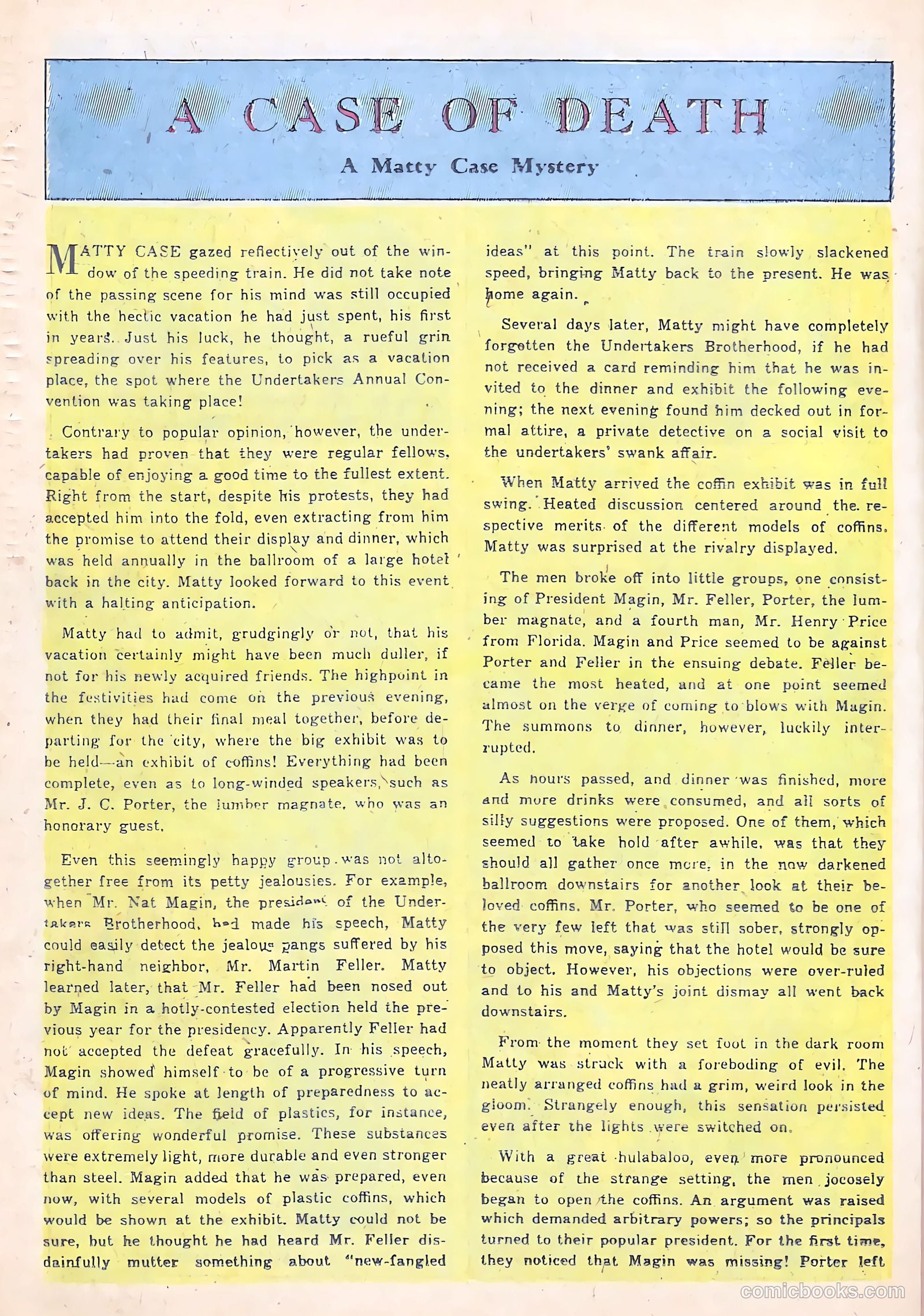 All-Famous Police Cases #8 (1952) — page 22 of 36