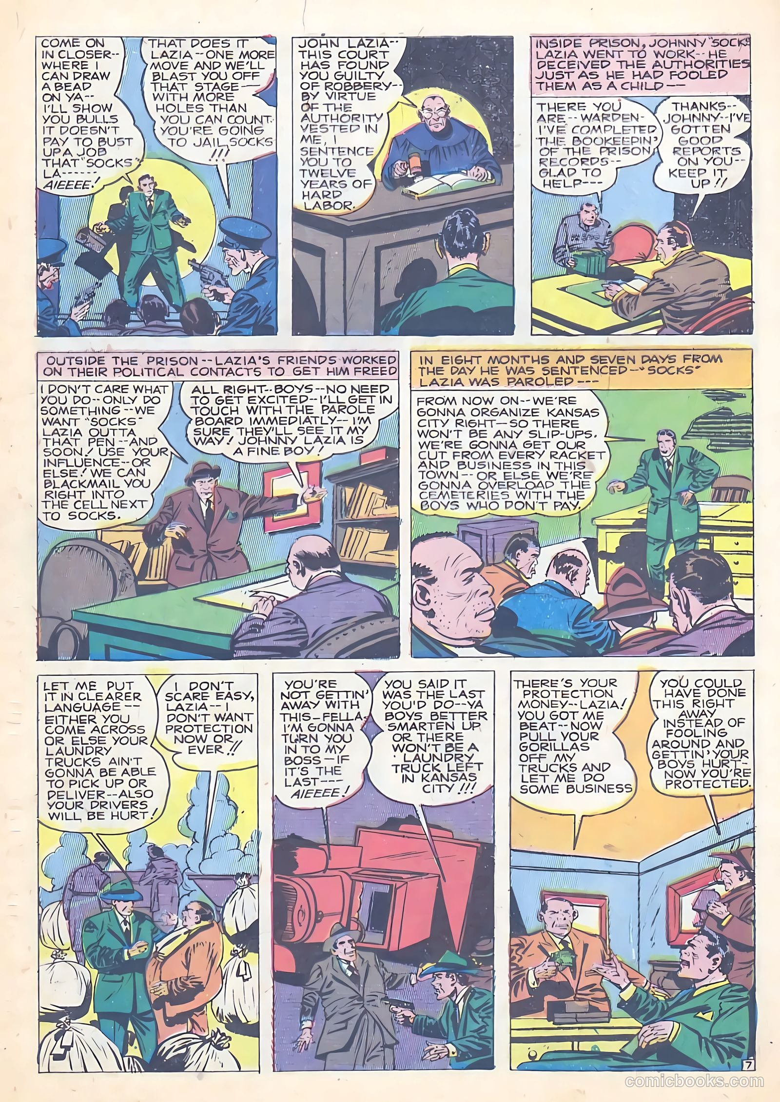 All-Famous Police Cases #8 (1952) — page 30 of 36