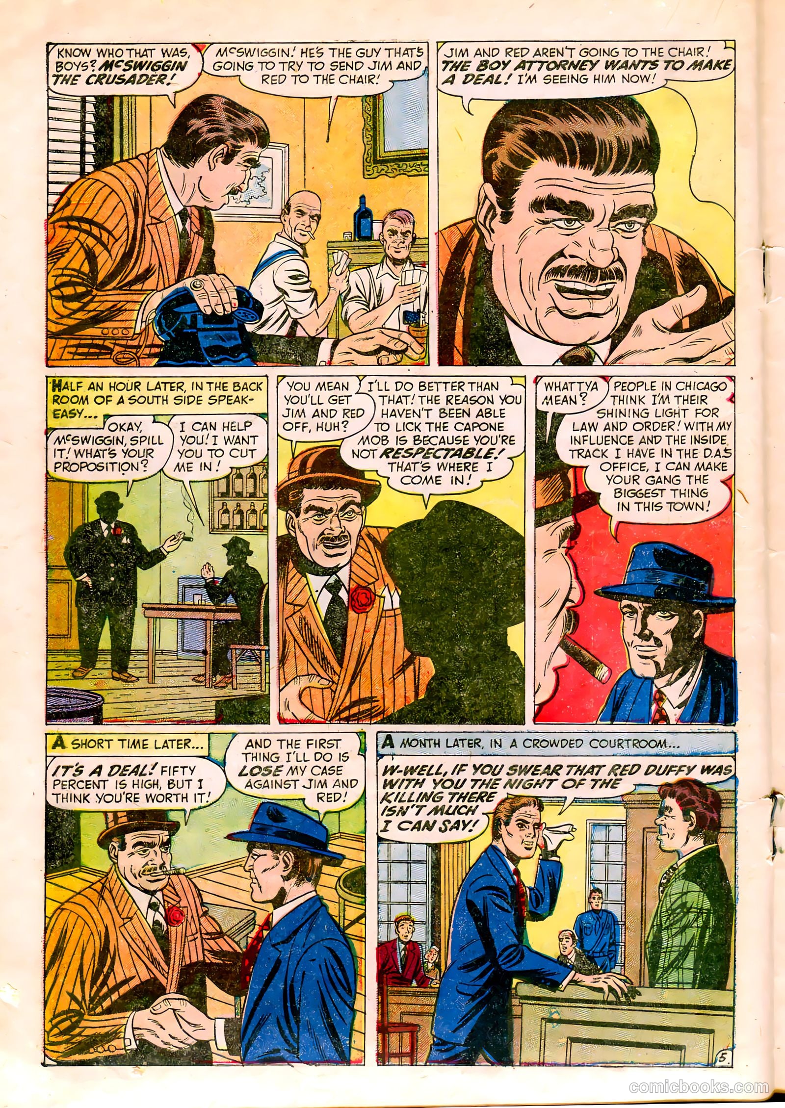 All-Famous Police Cases #9 (1953) — page 18 of 36