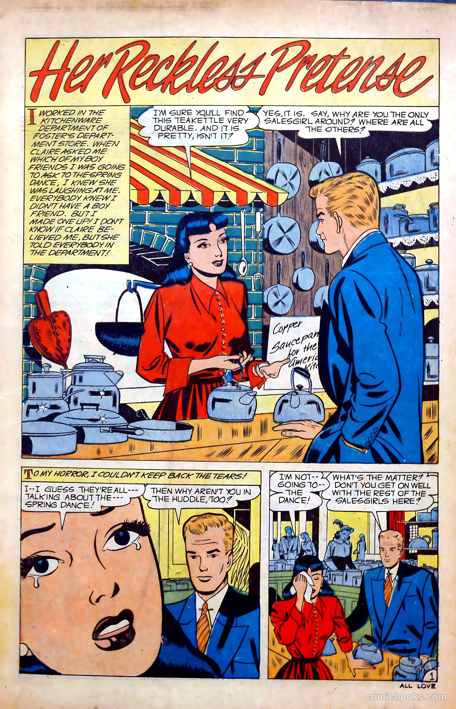 All Love #31 (1950) — page 3 of 36
