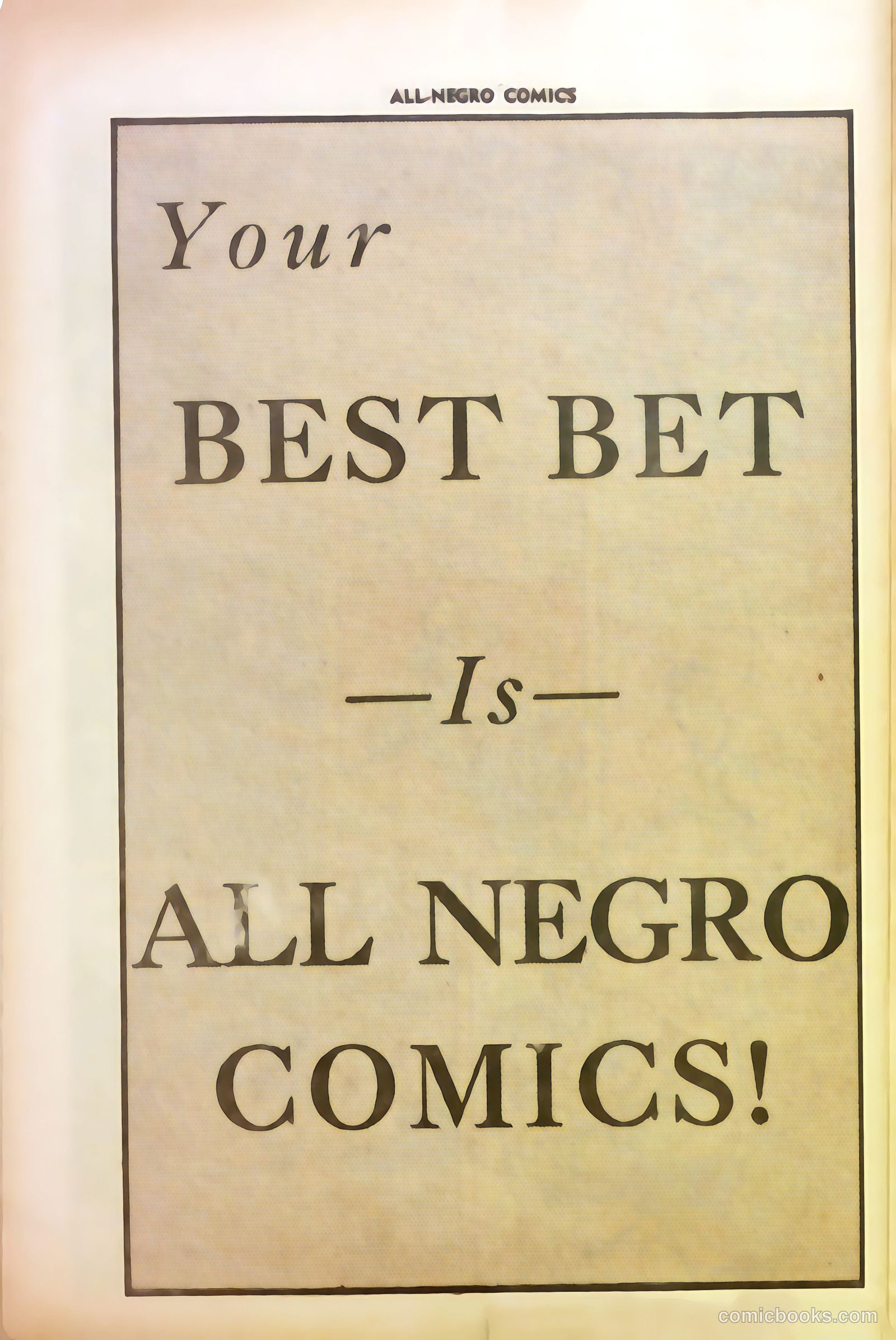 All-Negro Comics #1 (1947) — page 39 of 51