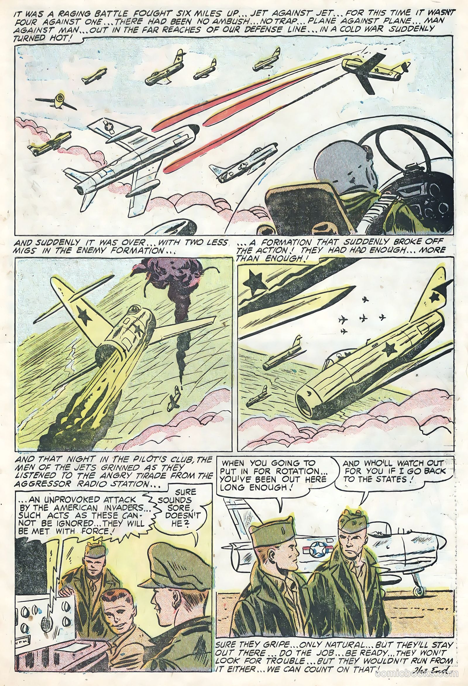 Flying Aces #5 (1956) — page 33 of 36