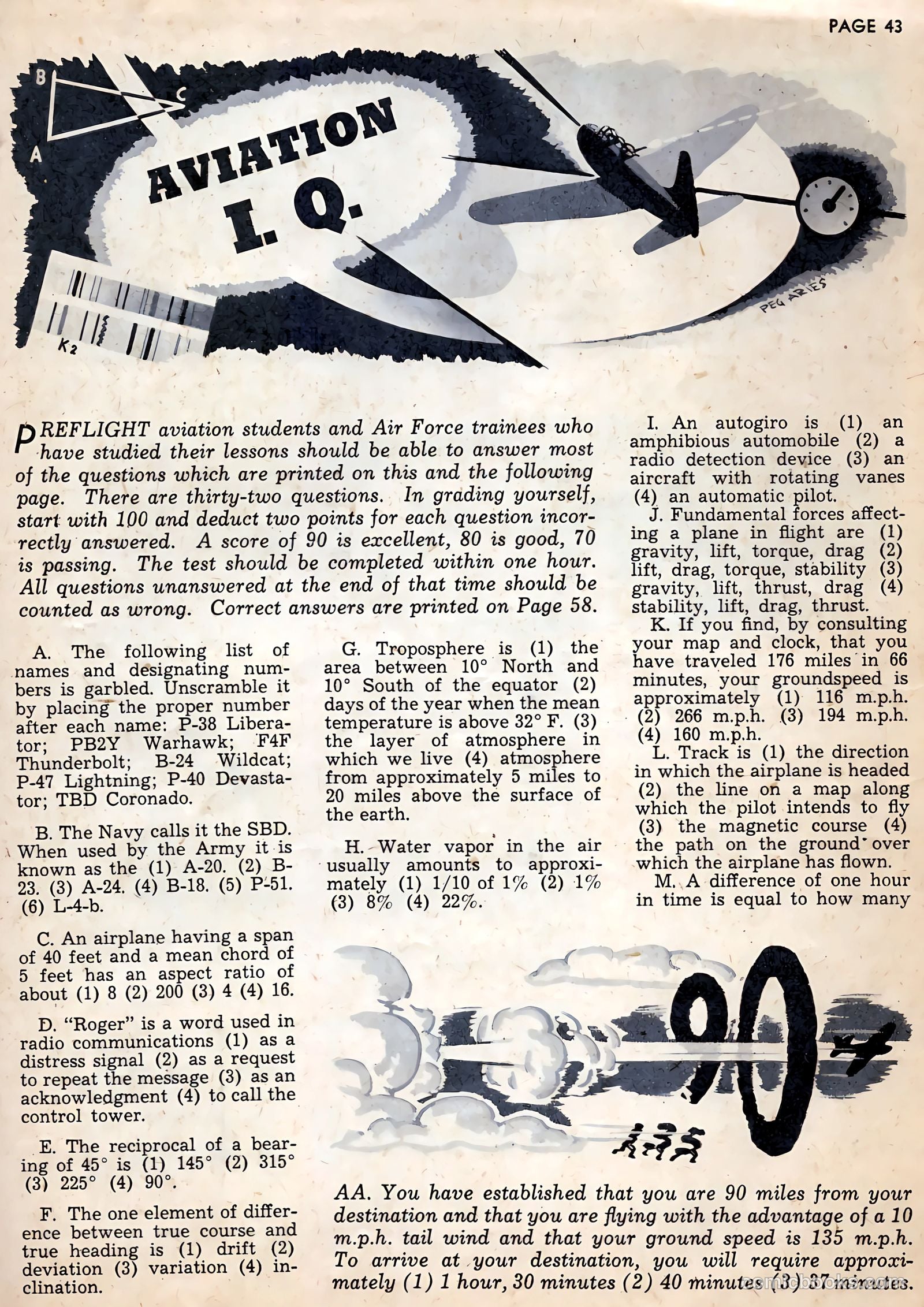 Flying Cadet #6 (1943) — page 43 of 60