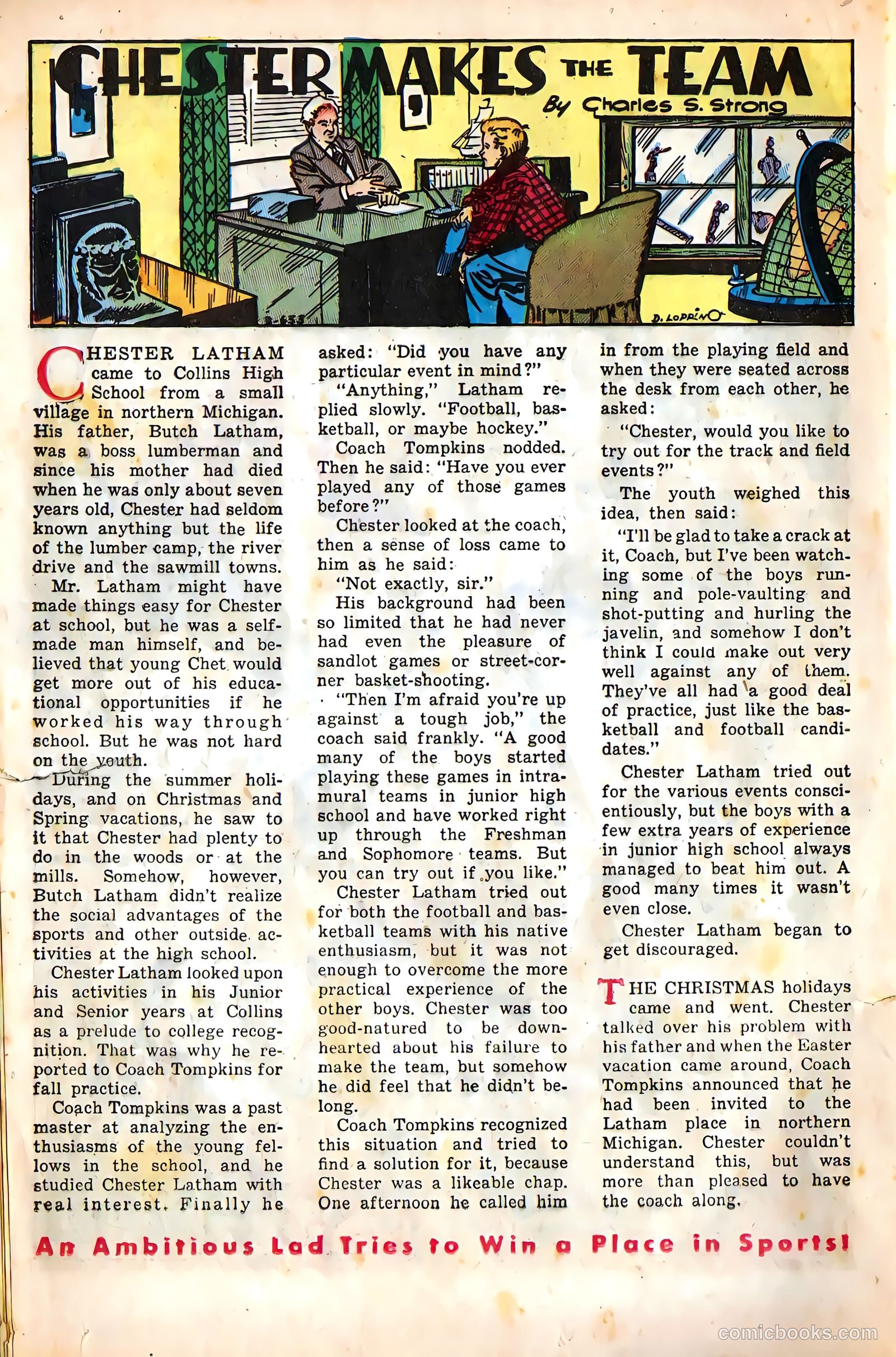 All-Pro Sports Comics #5 (1949) — page 16 of 36