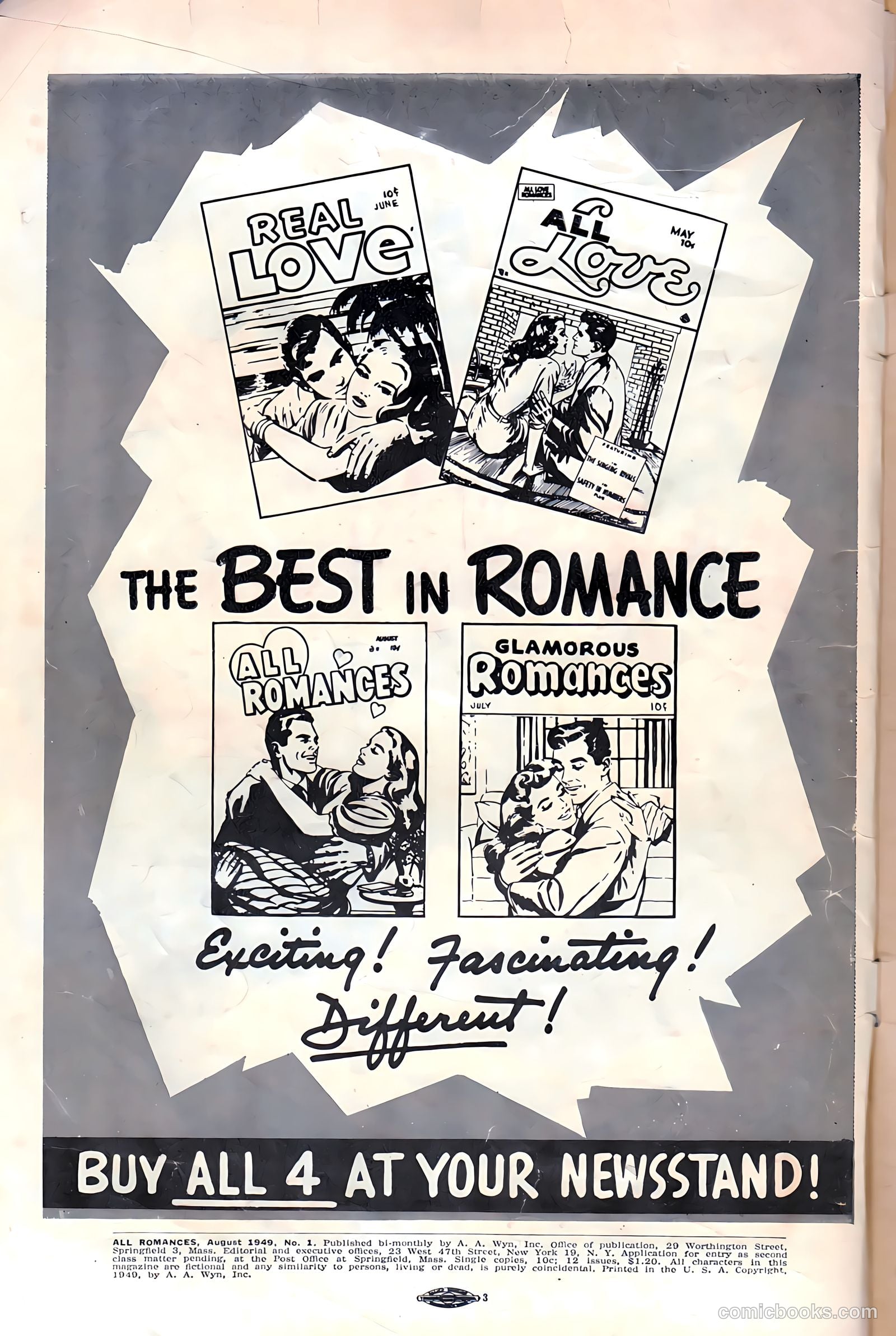 All Romances #1 (1949) — page 2 of 36