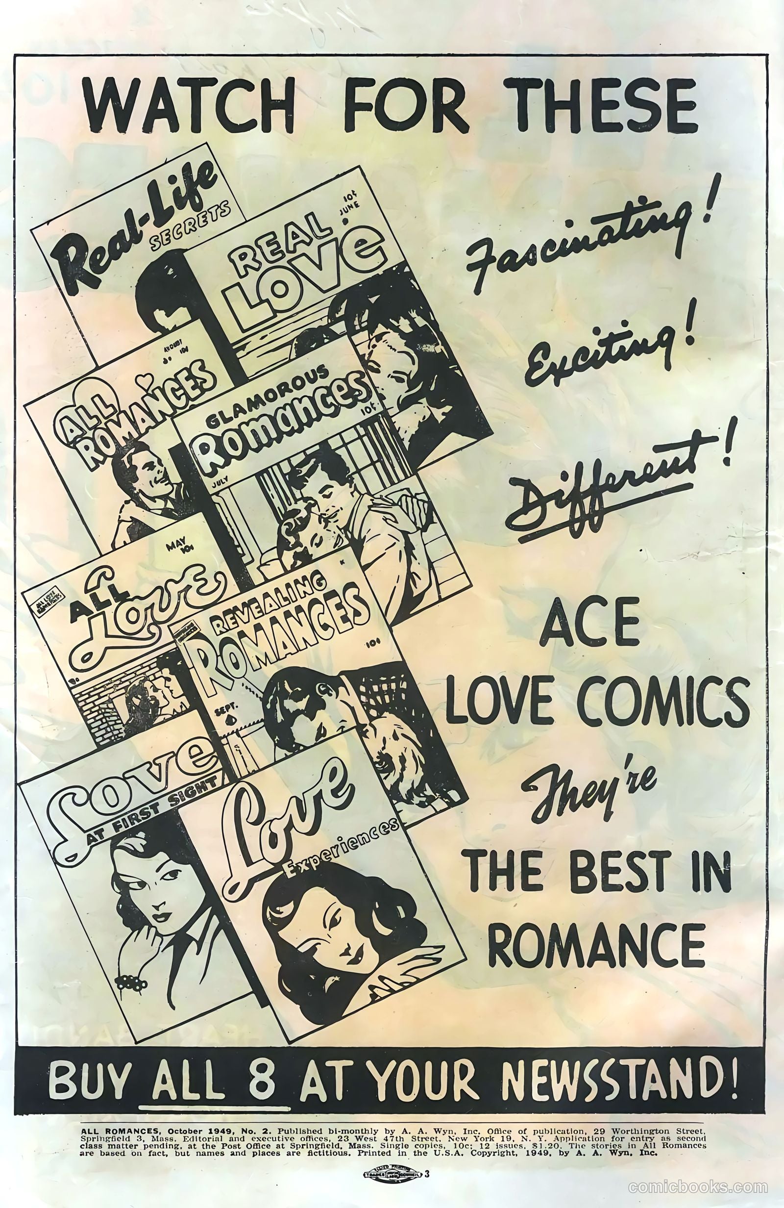 All Romances #2 (1949) — page 2 of 36
