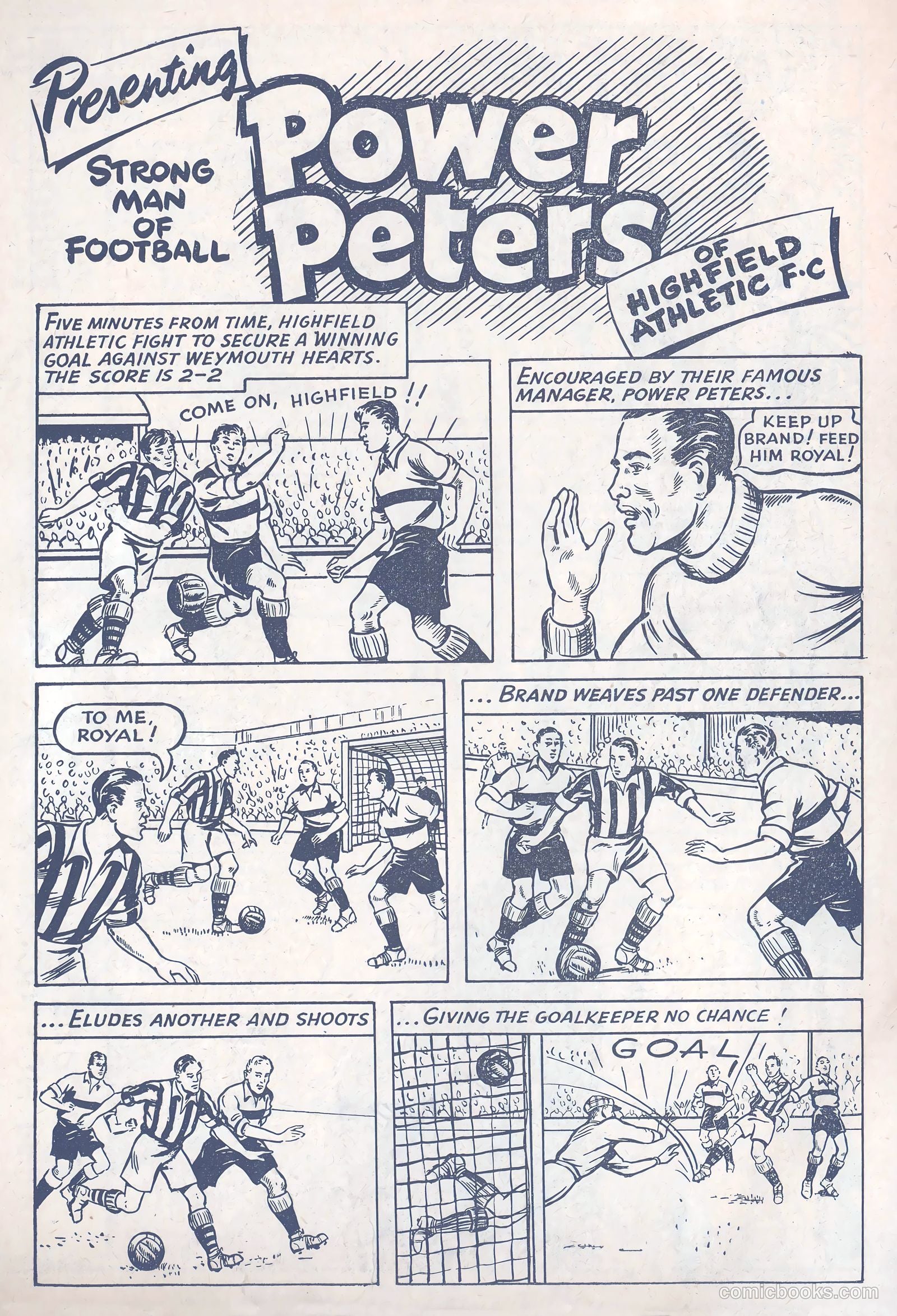 Football Comic #3 (1952) — page 3 of 28
