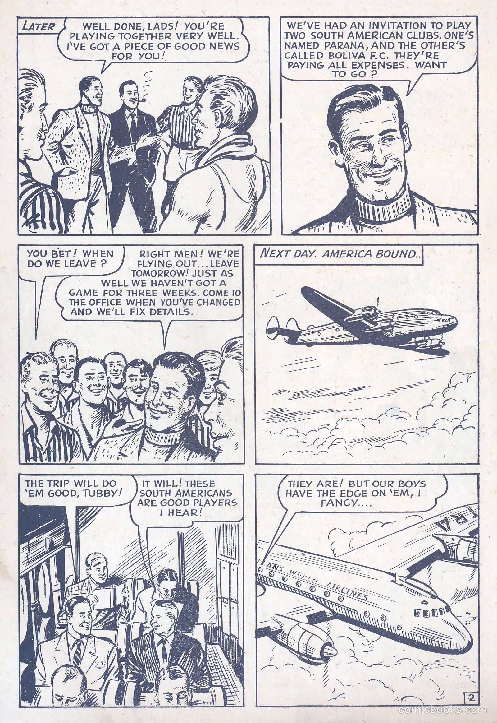 Football Comic #3 (1952) — page 4 of 28