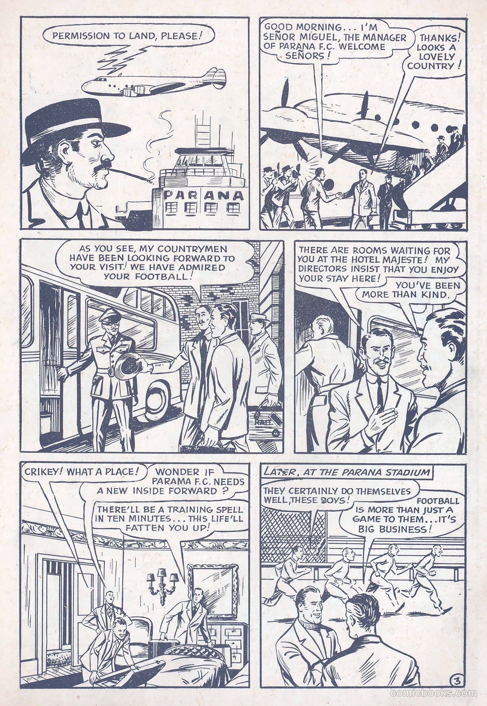 Football Comic #3 (1952) — page 5 of 28