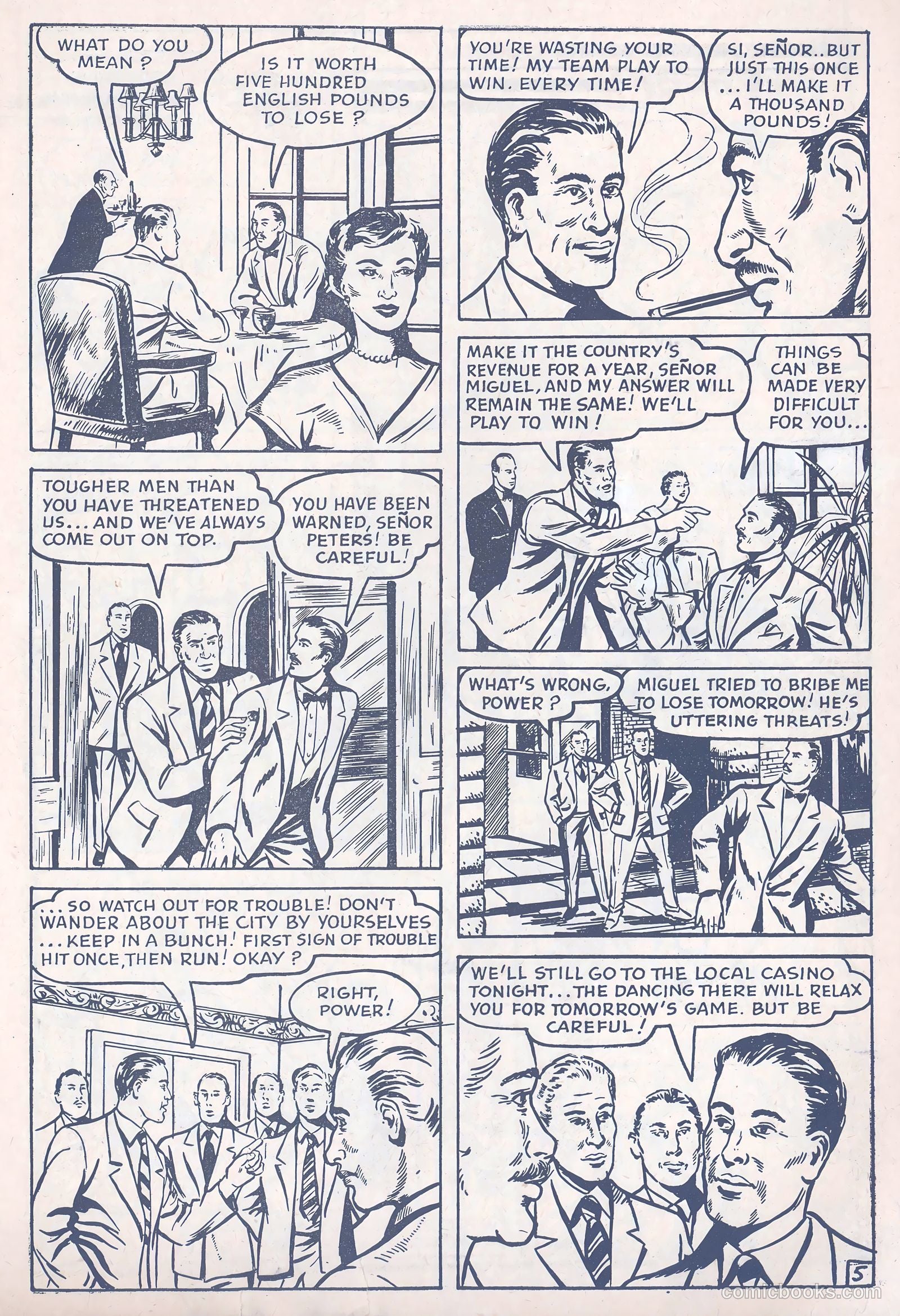 Football Comic #3 (1952) — page 7 of 28