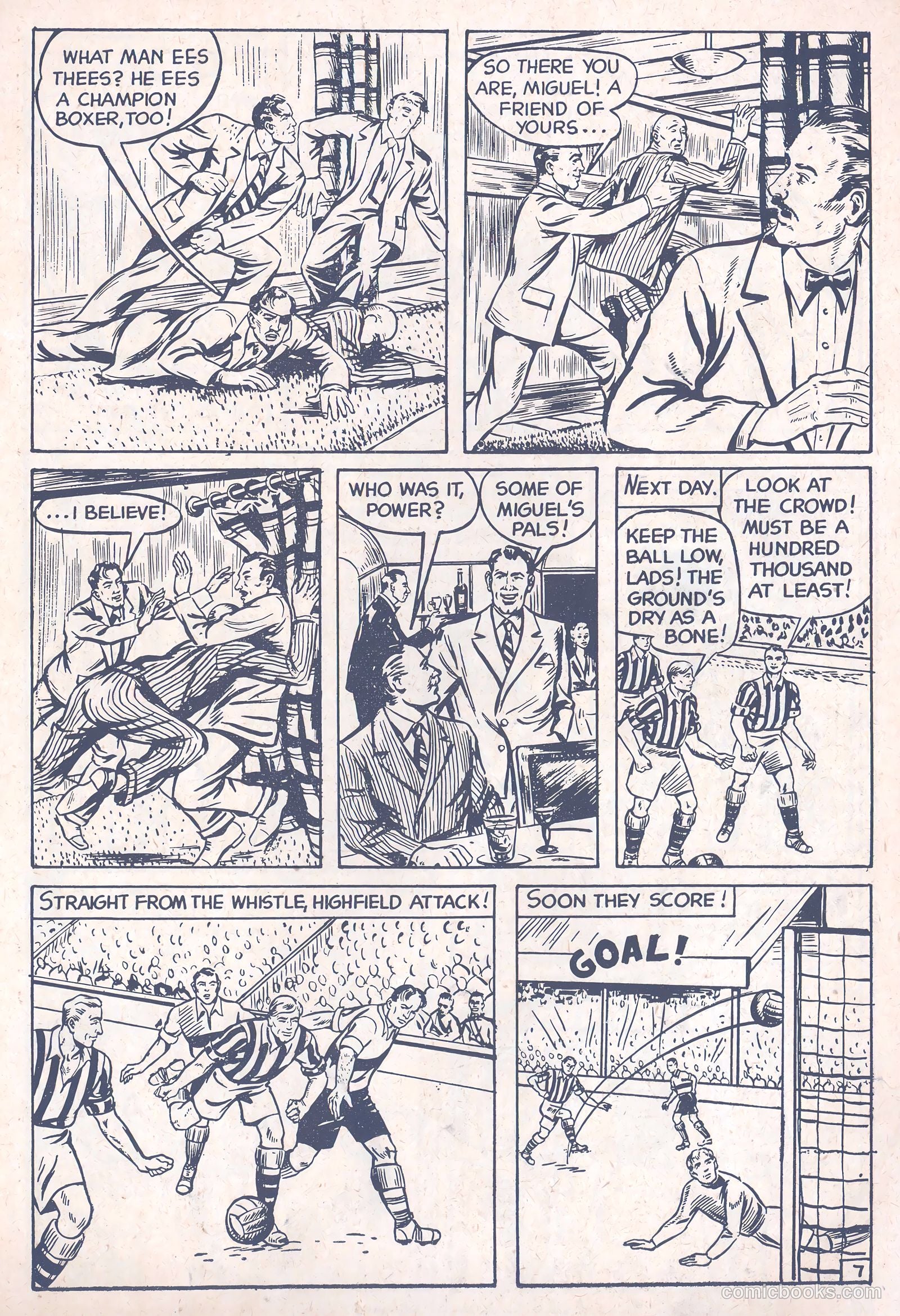 Football Comic #3 (1952) — page 9 of 28