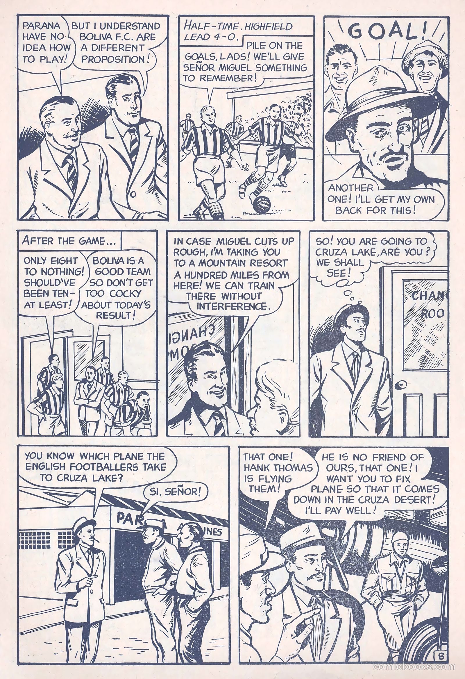 Football Comic #3 (1952) — page 10 of 28