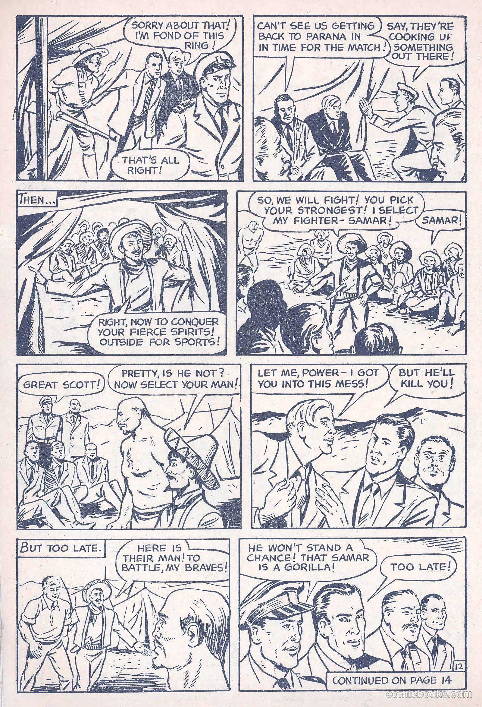 Football Comic #3 (1952) — page 14 of 28