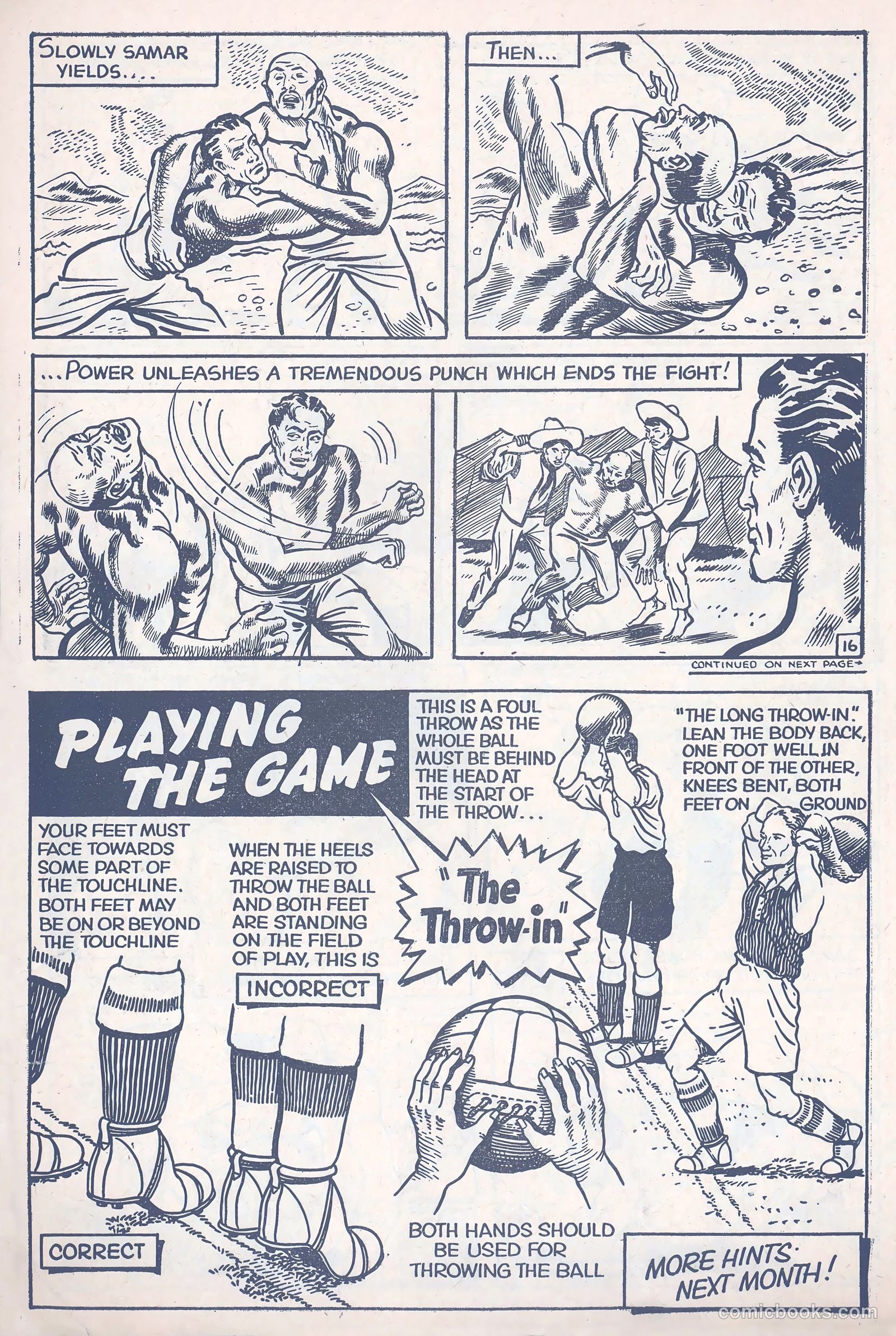 Football Comic #3 (1952) — page 18 of 28