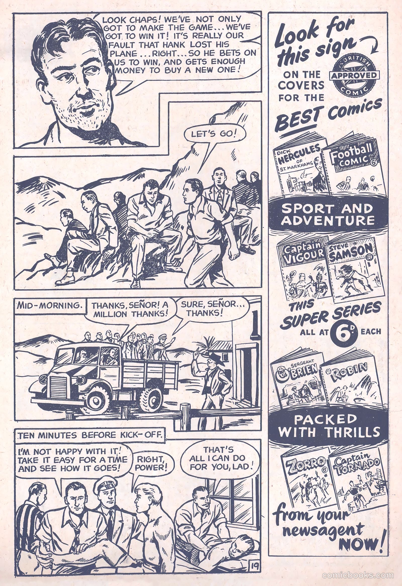 Football Comic #3 (1952) — page 21 of 28