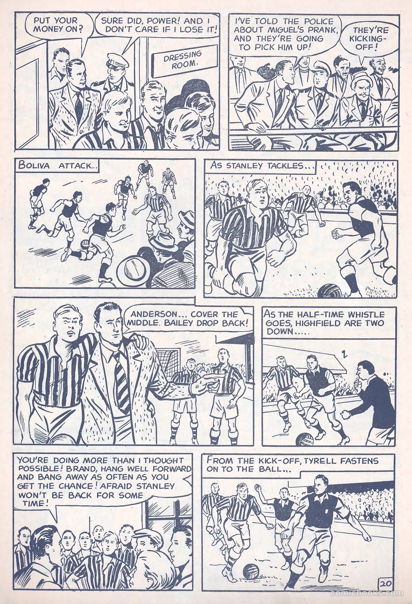 Football Comic #3 (1952) — page 22 of 28