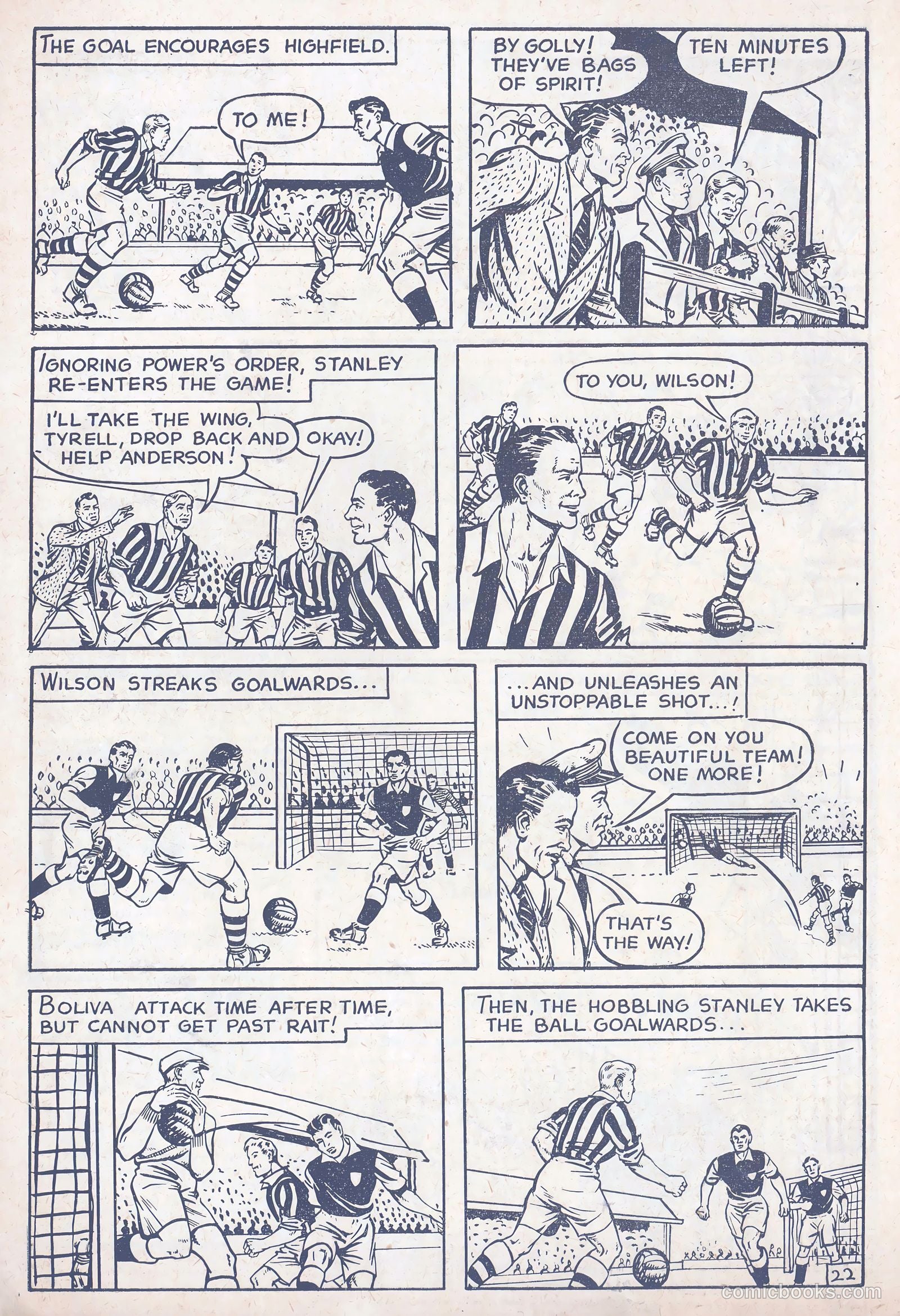 Football Comic #3 (1952) — page 24 of 28