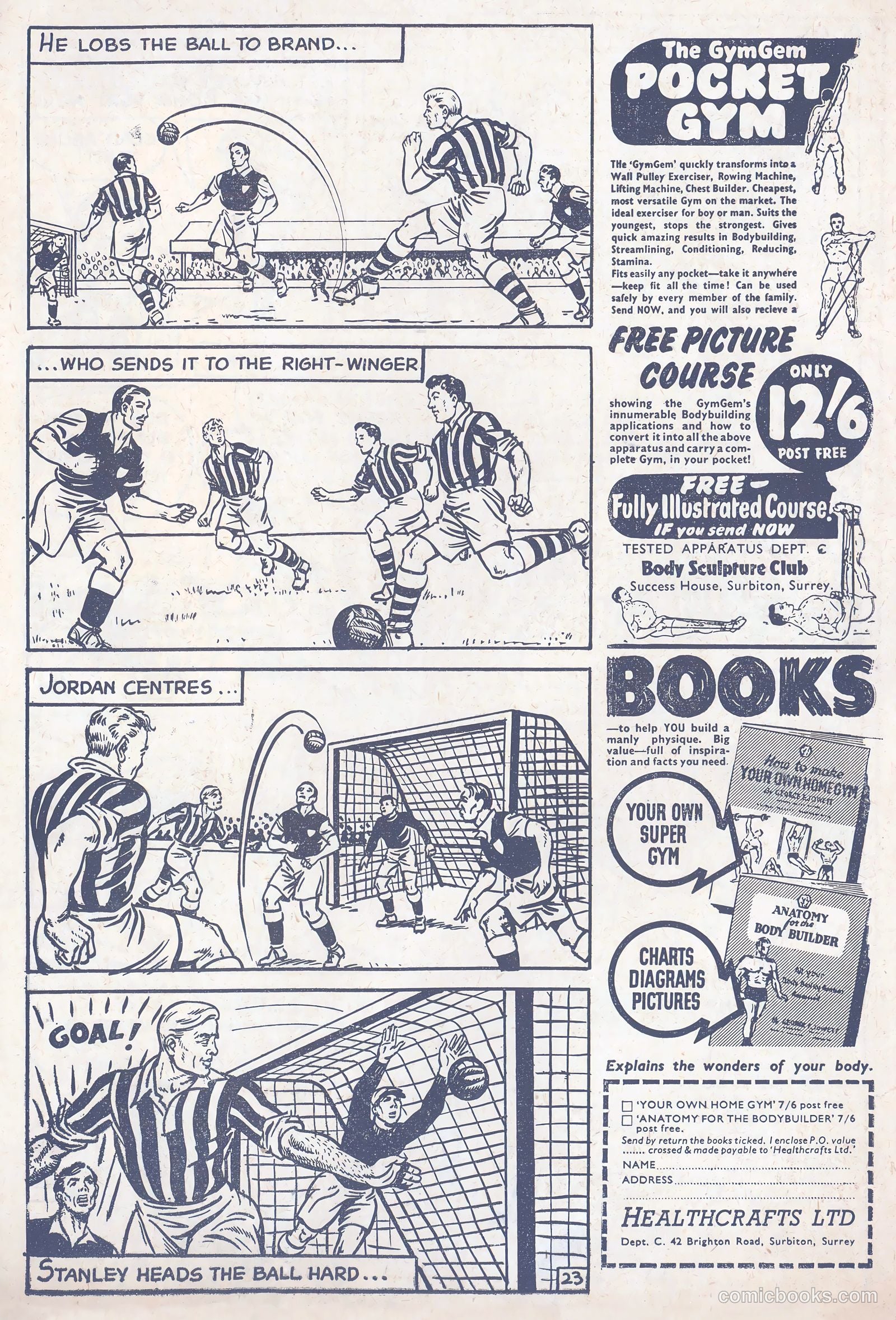 Football Comic #3 (1952) — page 25 of 28