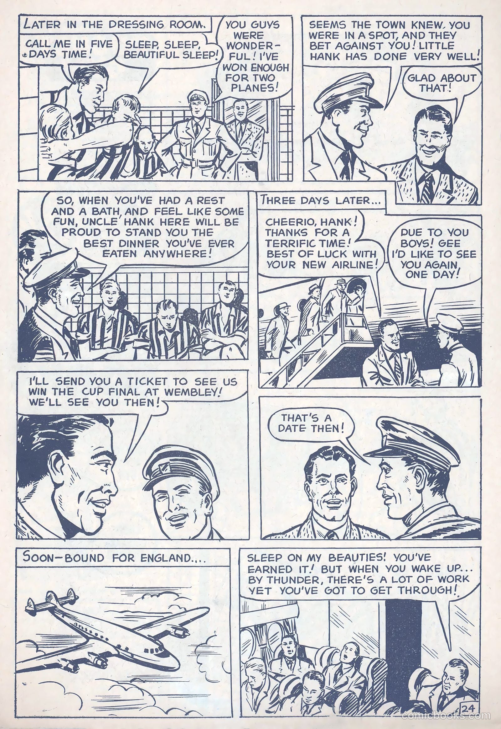 Football Comic #3 (1952) — page 26 of 28