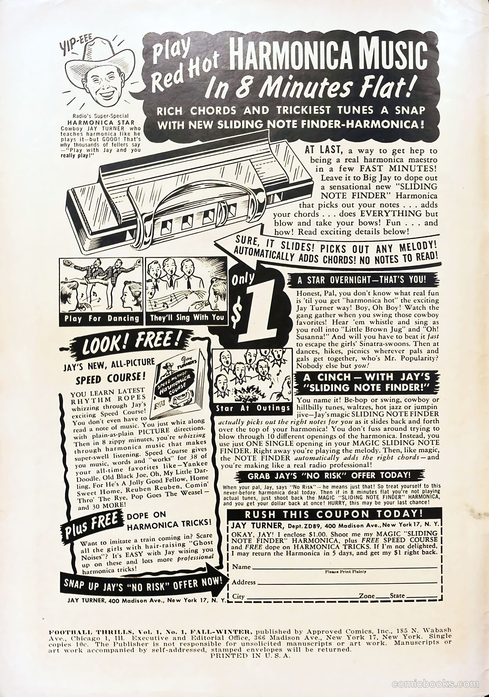 Football Thrills #1 (1951) — page 2 of 36