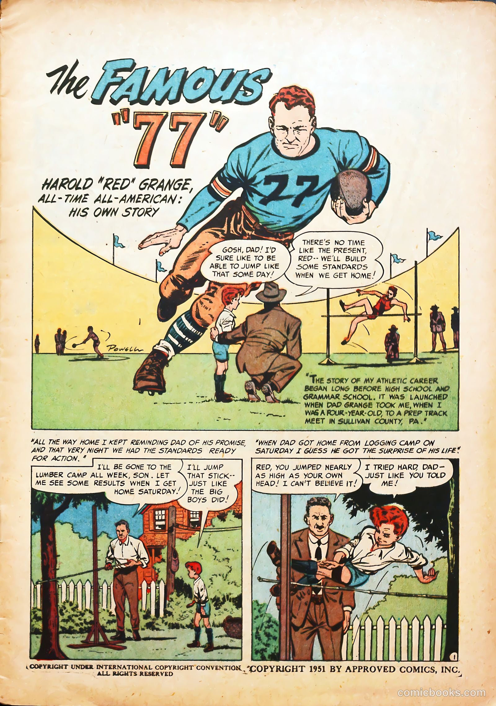 Football Thrills #1 (1951) — page 3 of 36