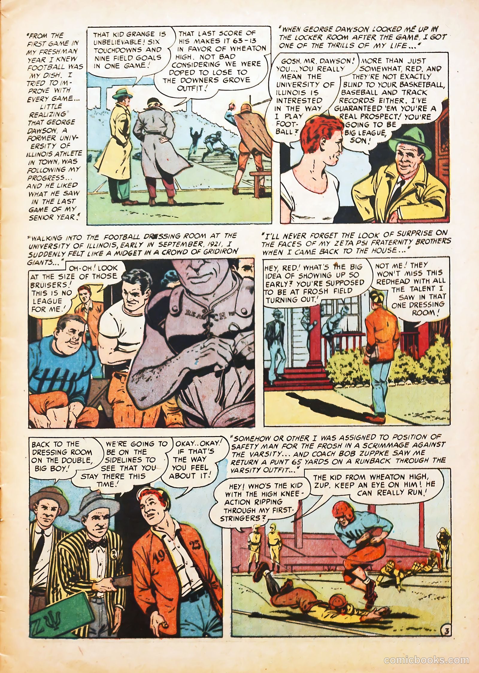 Football Thrills #1 (1951) — page 5 of 36