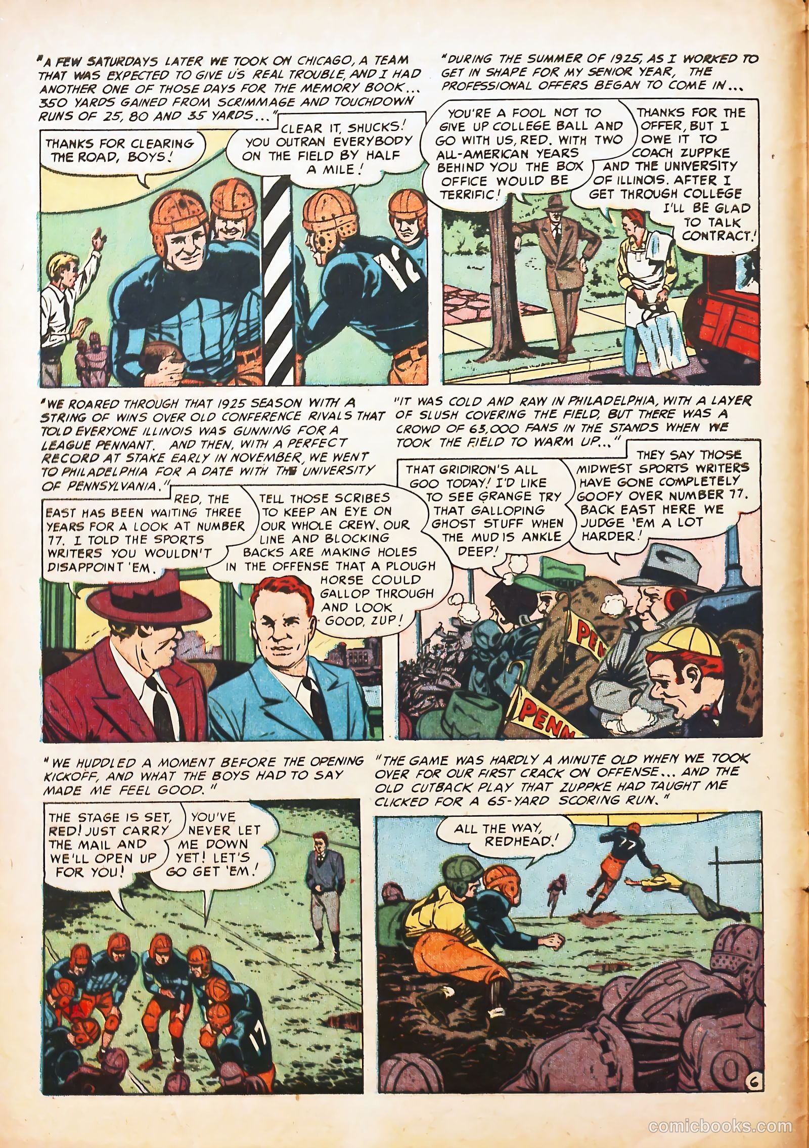 Football Thrills #1 (1951) — page 8 of 36