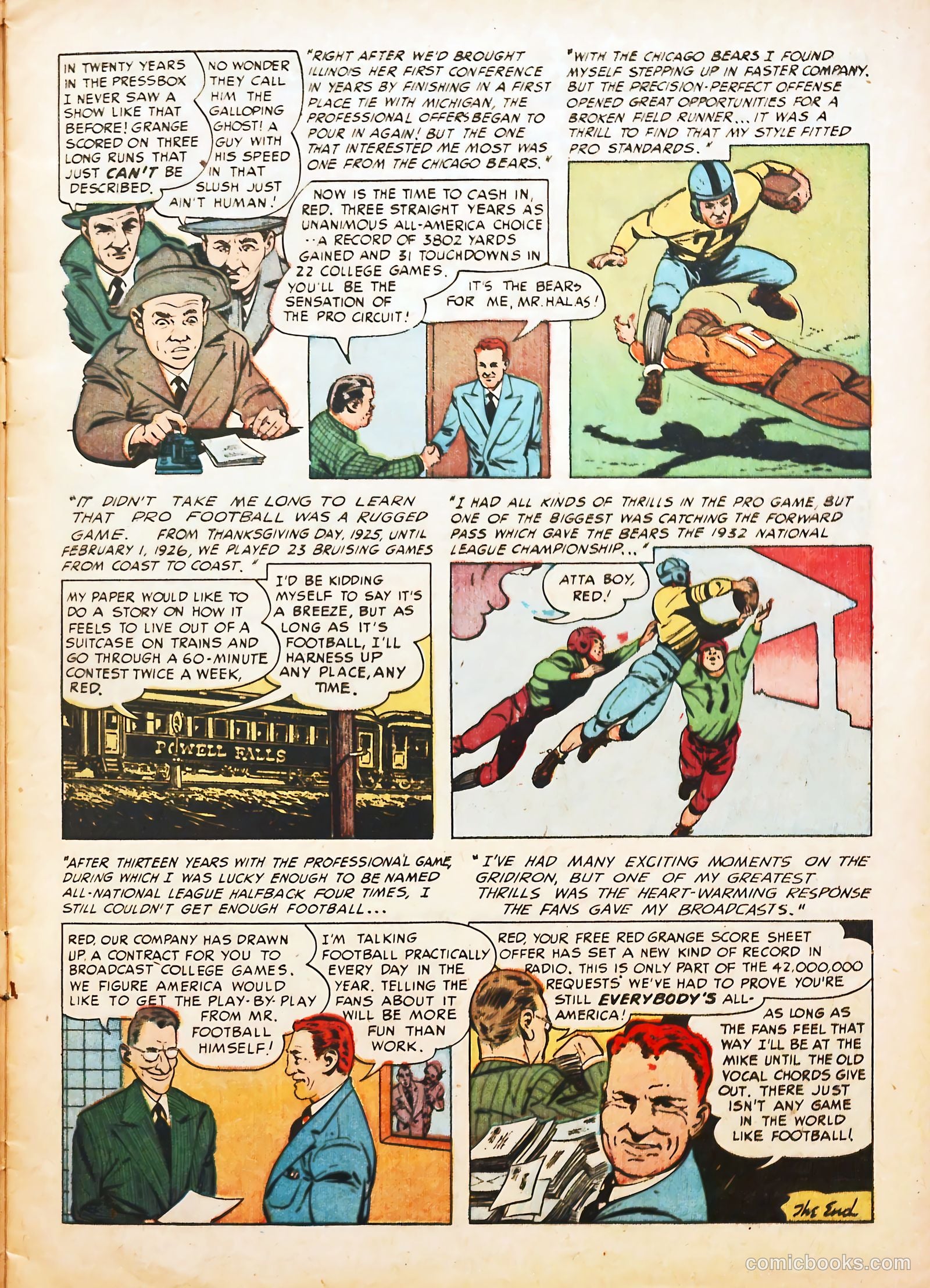 Football Thrills #1 (1951) — page 9 of 36