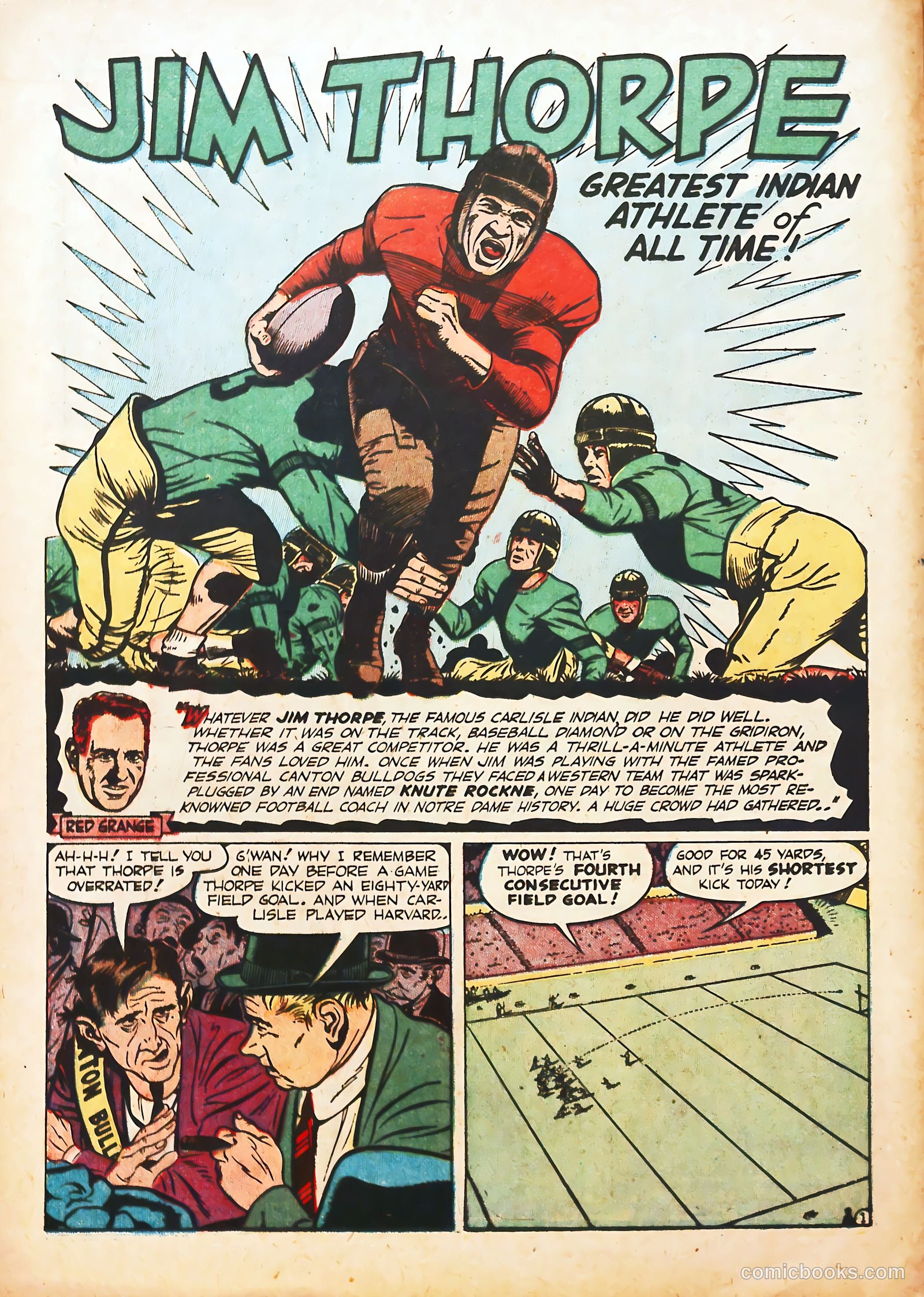 Football Thrills #1 (1951) — page 14 of 36