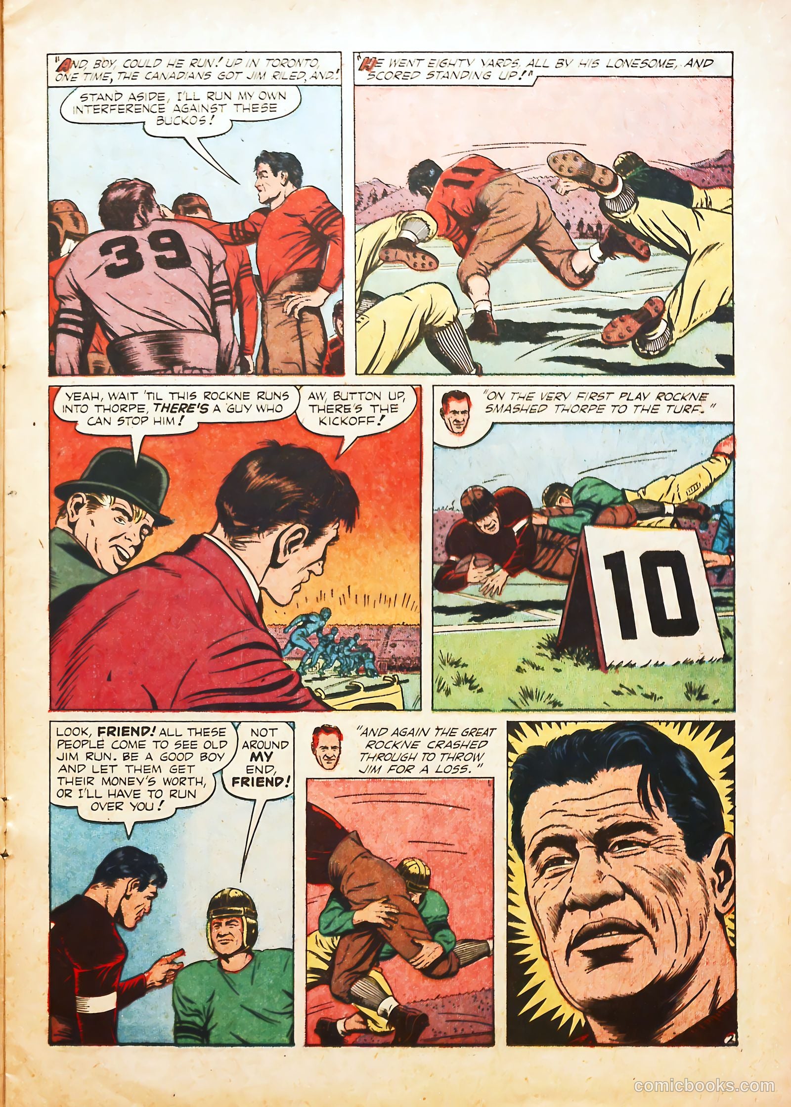 Football Thrills #1 (1951) — page 15 of 36