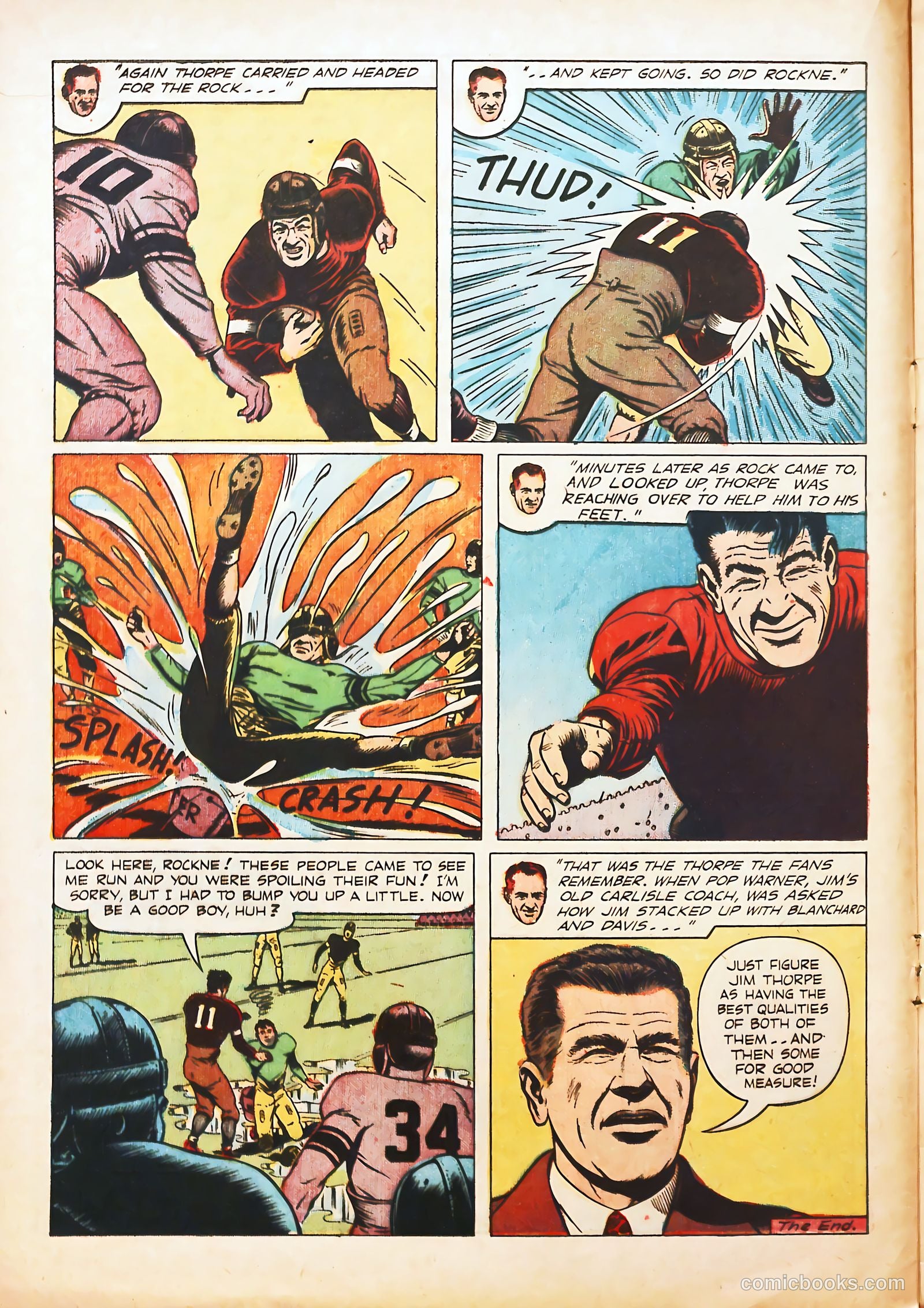 Football Thrills #1 (1951) — page 16 of 36