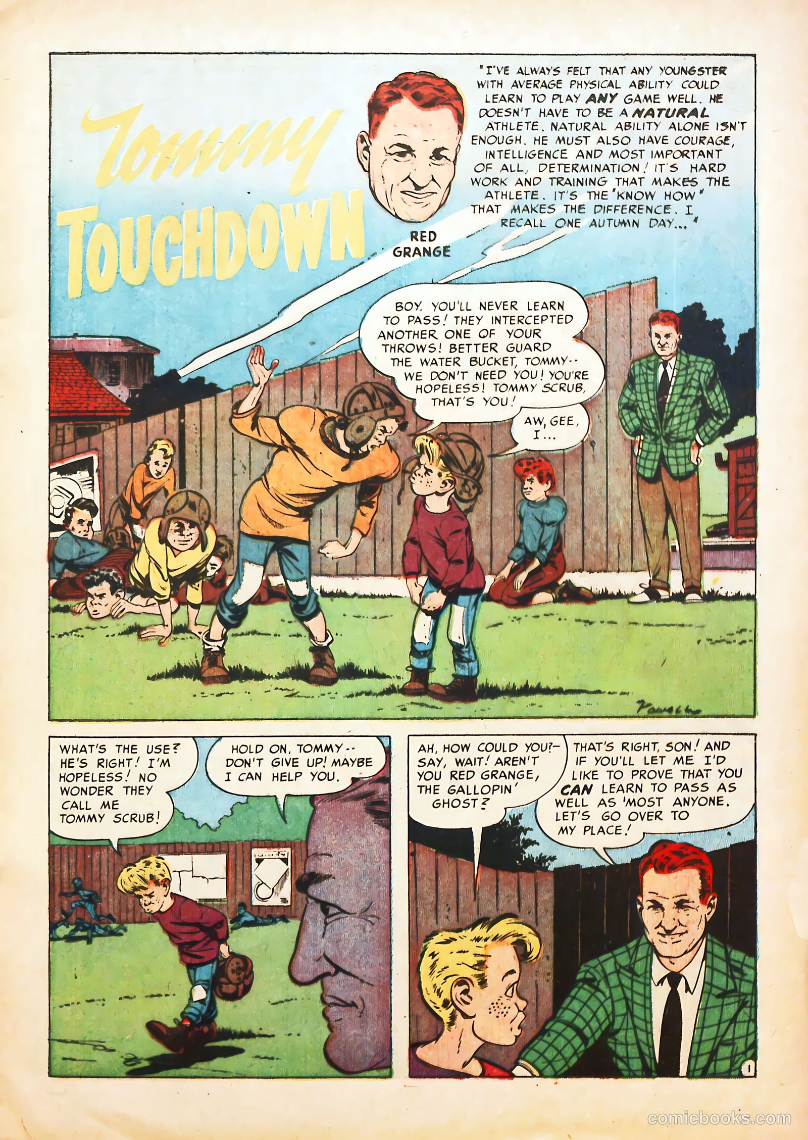 Football Thrills #1 (1951) — page 17 of 36