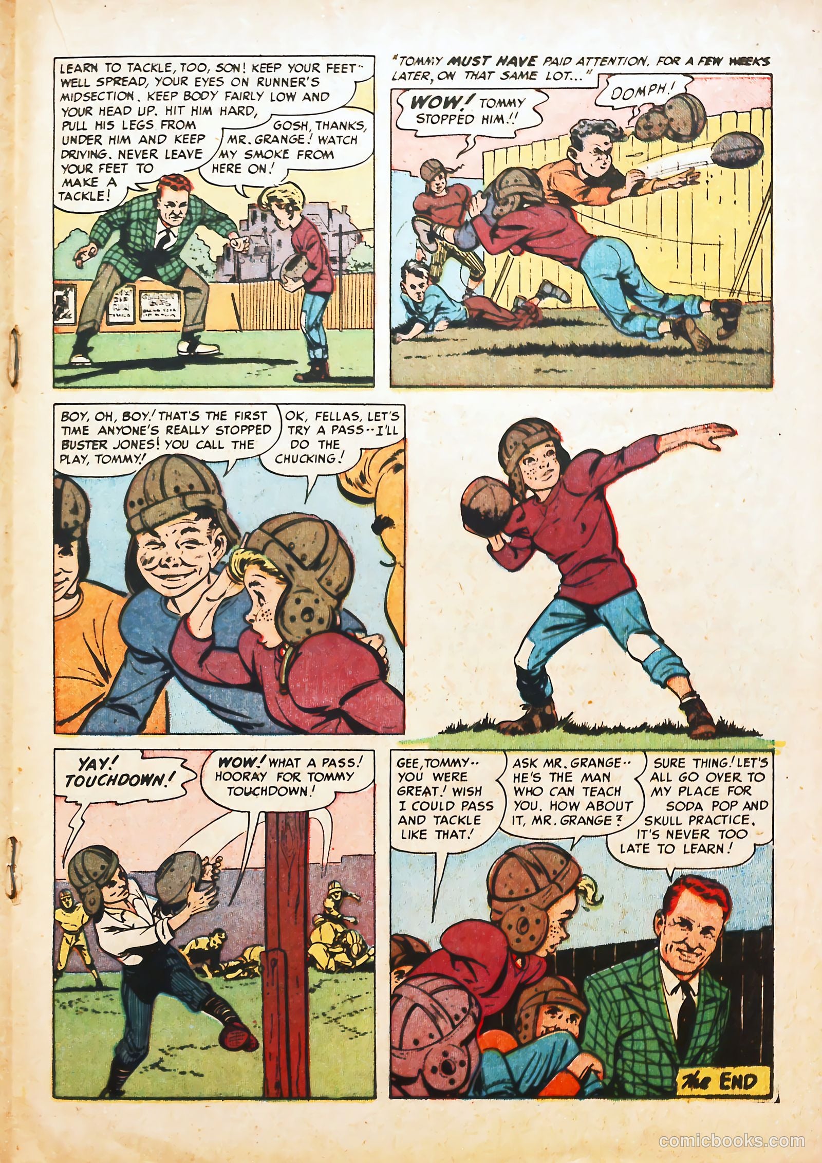 Football Thrills #1 (1951) — page 19 of 36