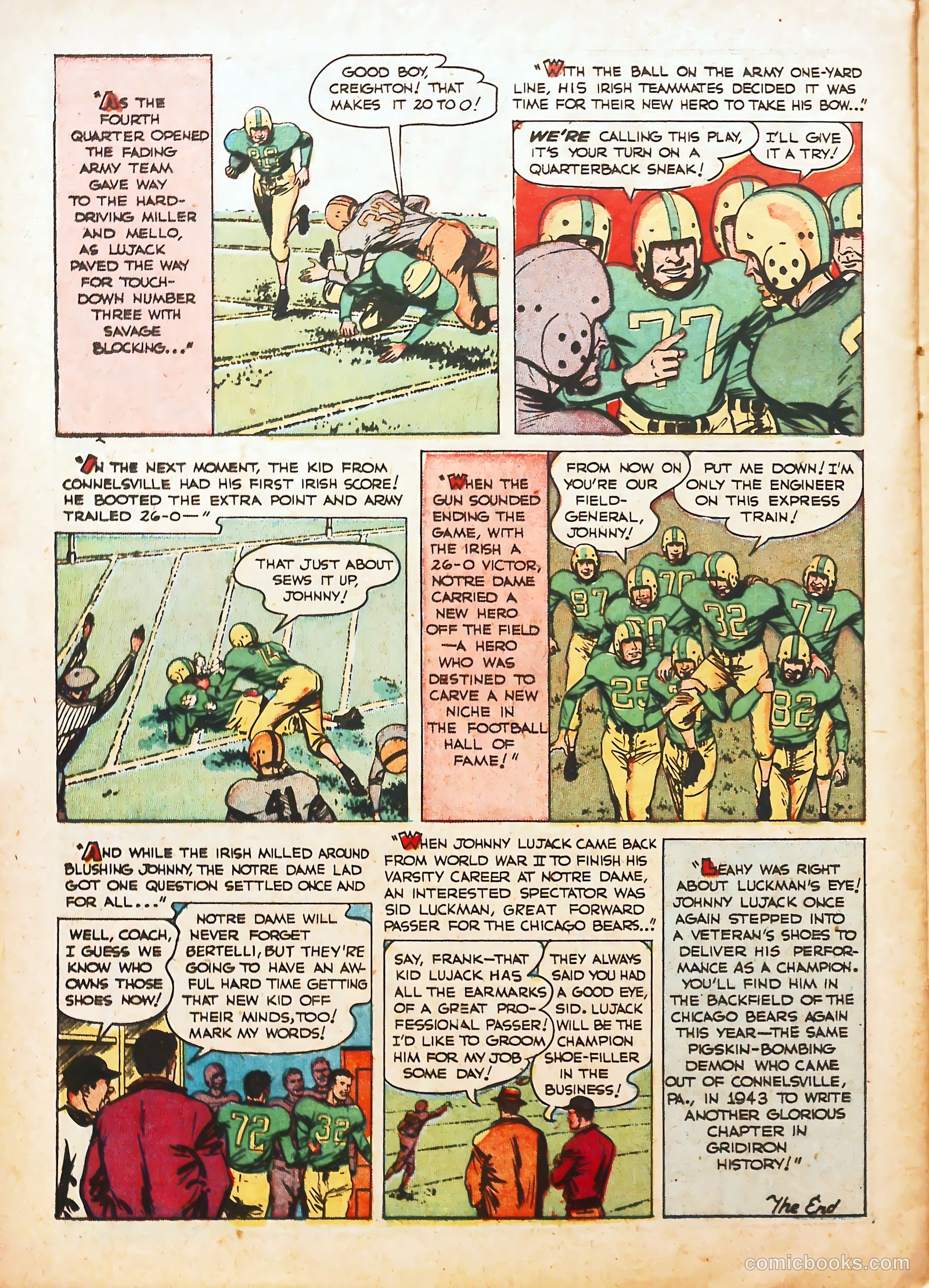 Football Thrills #1 (1951) — page 26 of 36