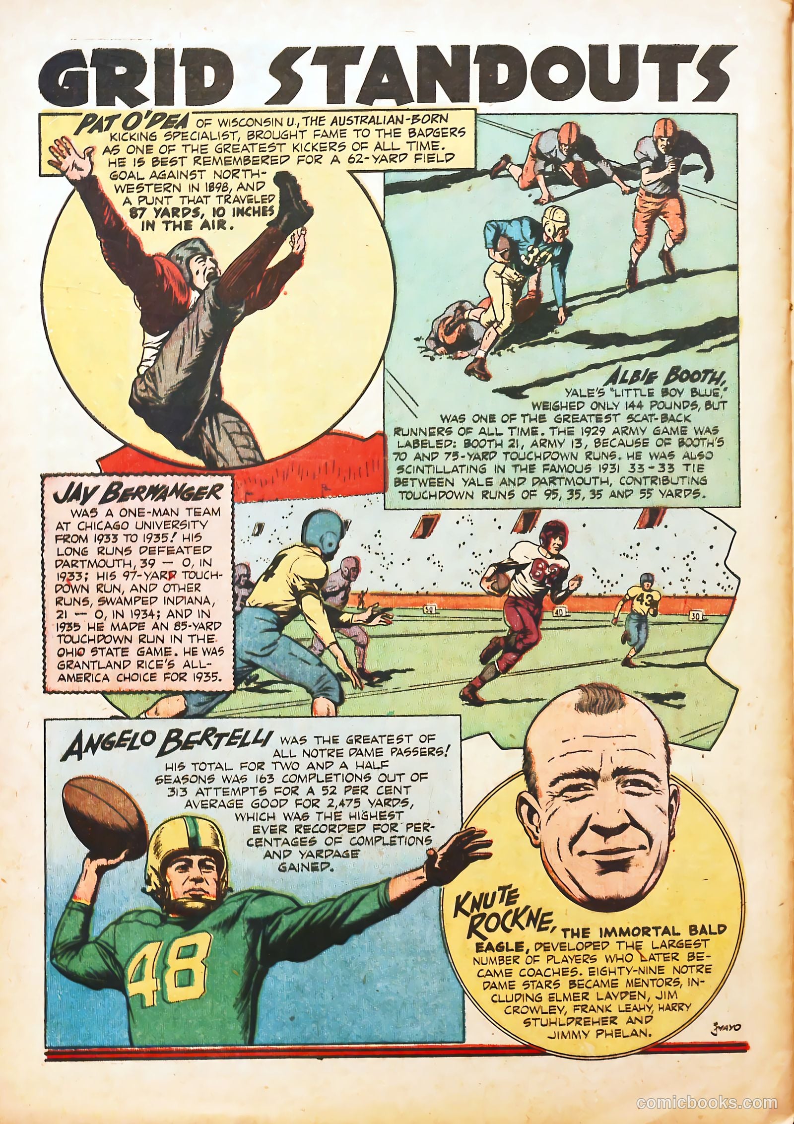 Football Thrills #1 (1951) — page 28 of 36