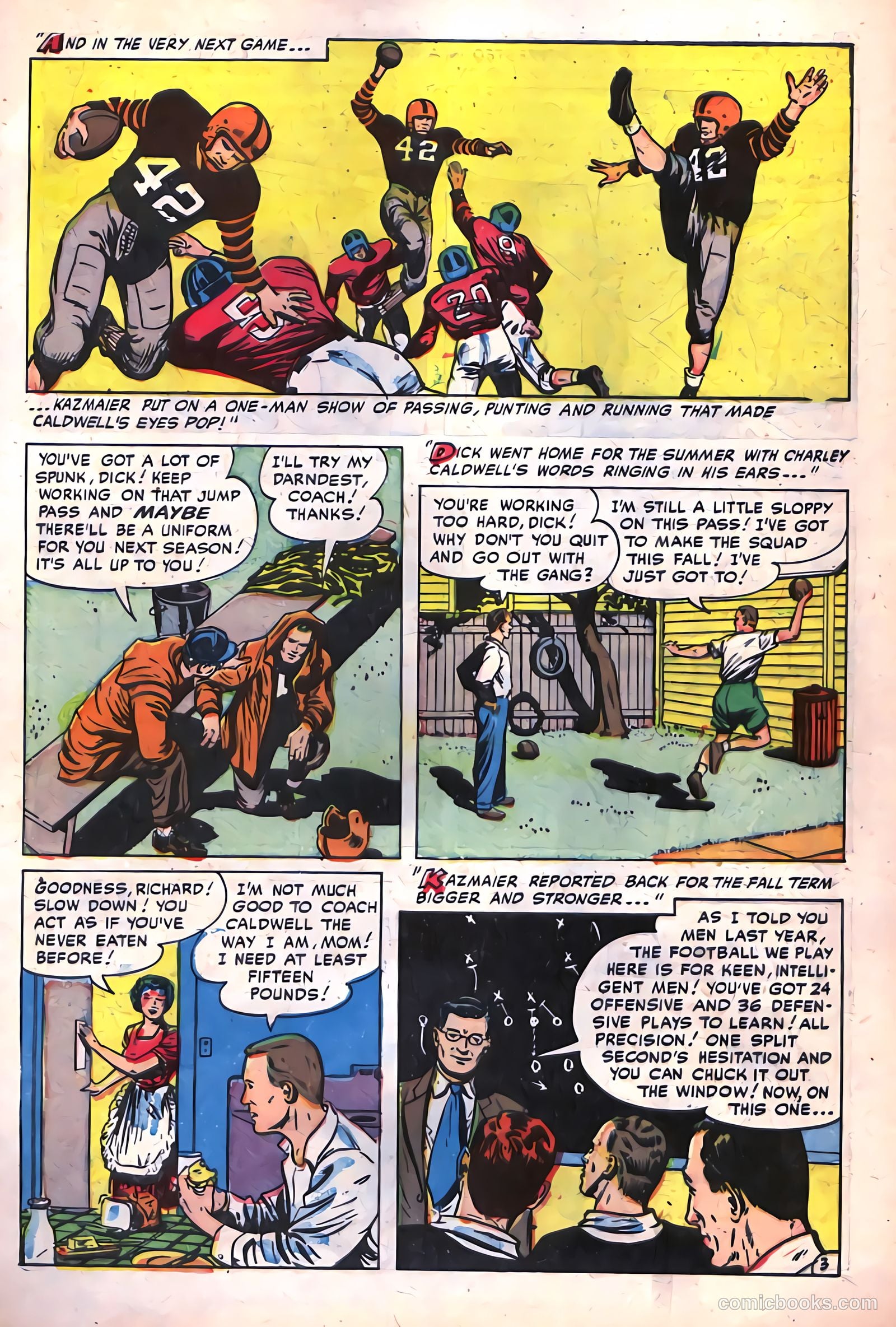 Football Thrills #2 (1952) — page 5 of 36