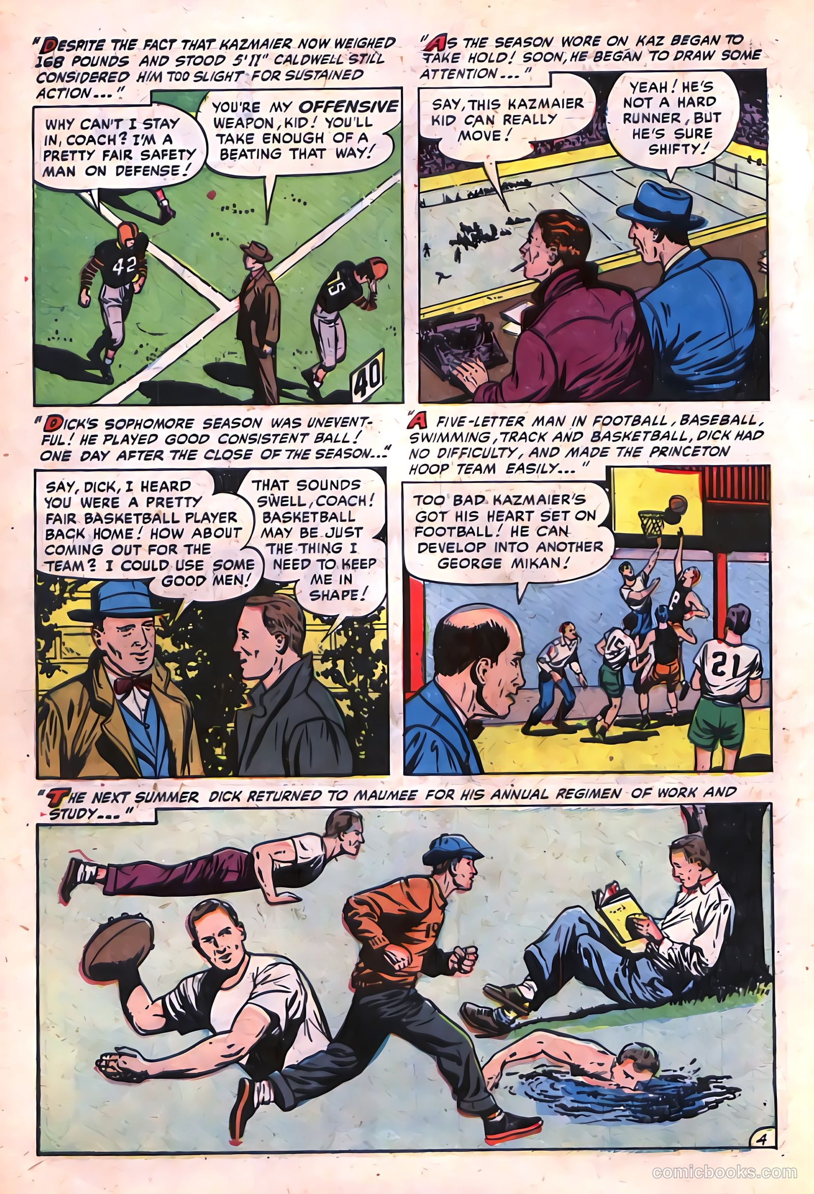 Football Thrills #2 (1952) — page 6 of 36