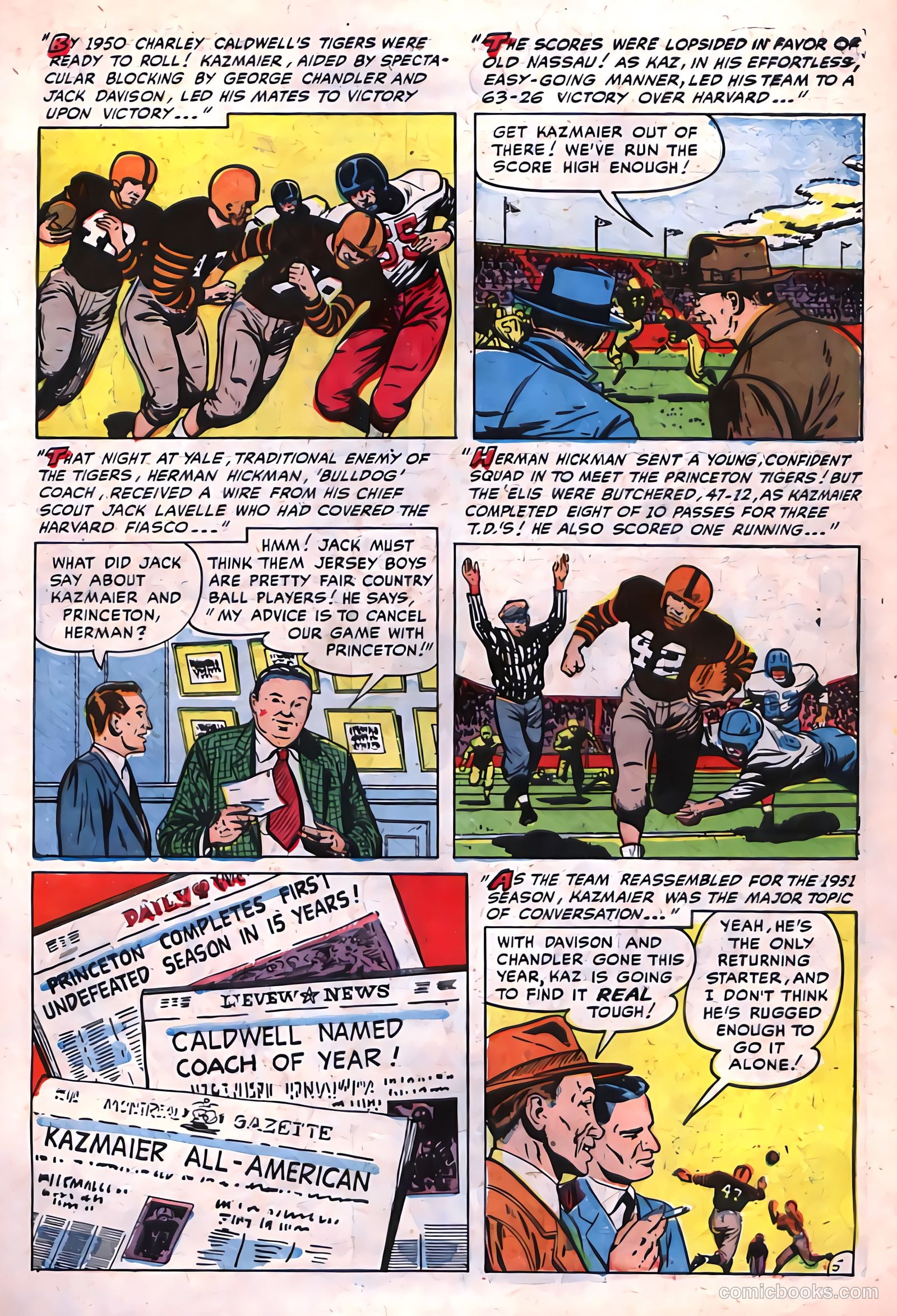 Football Thrills #2 (1952) — page 7 of 36