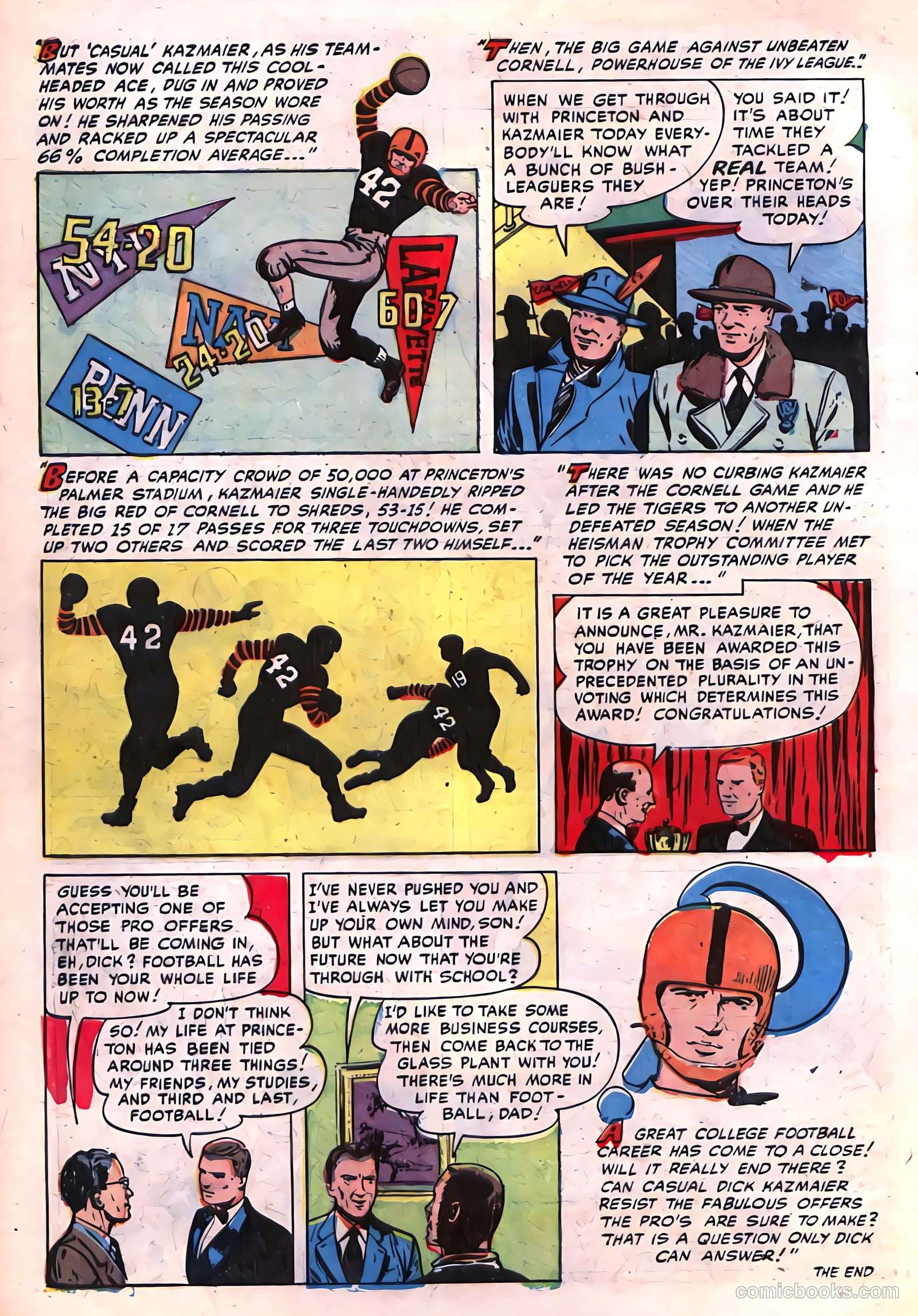 Football Thrills #2 (1952) — page 8 of 36