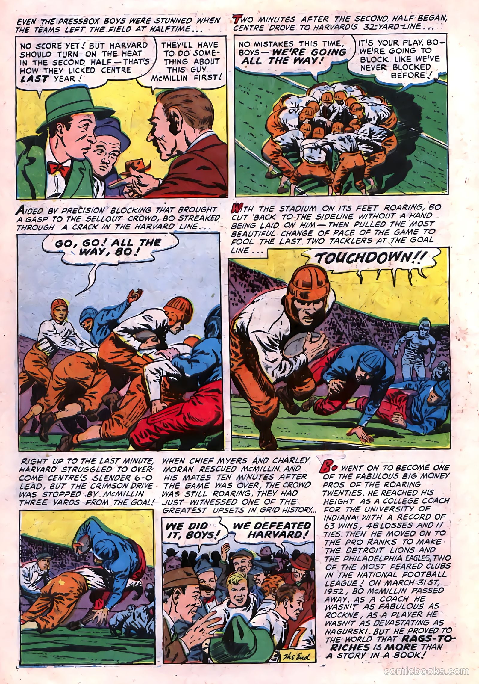 Football Thrills #2 (1952) — page 14 of 36