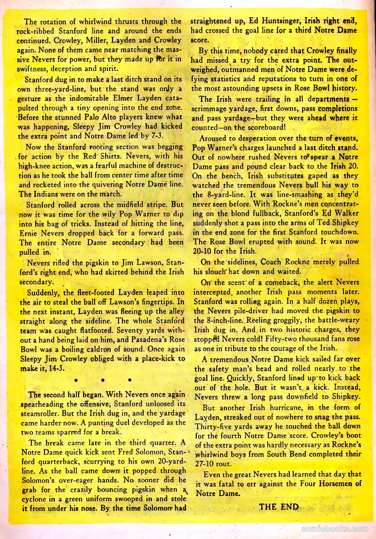 Football Thrills #2 (1952) — page 17 of 36
