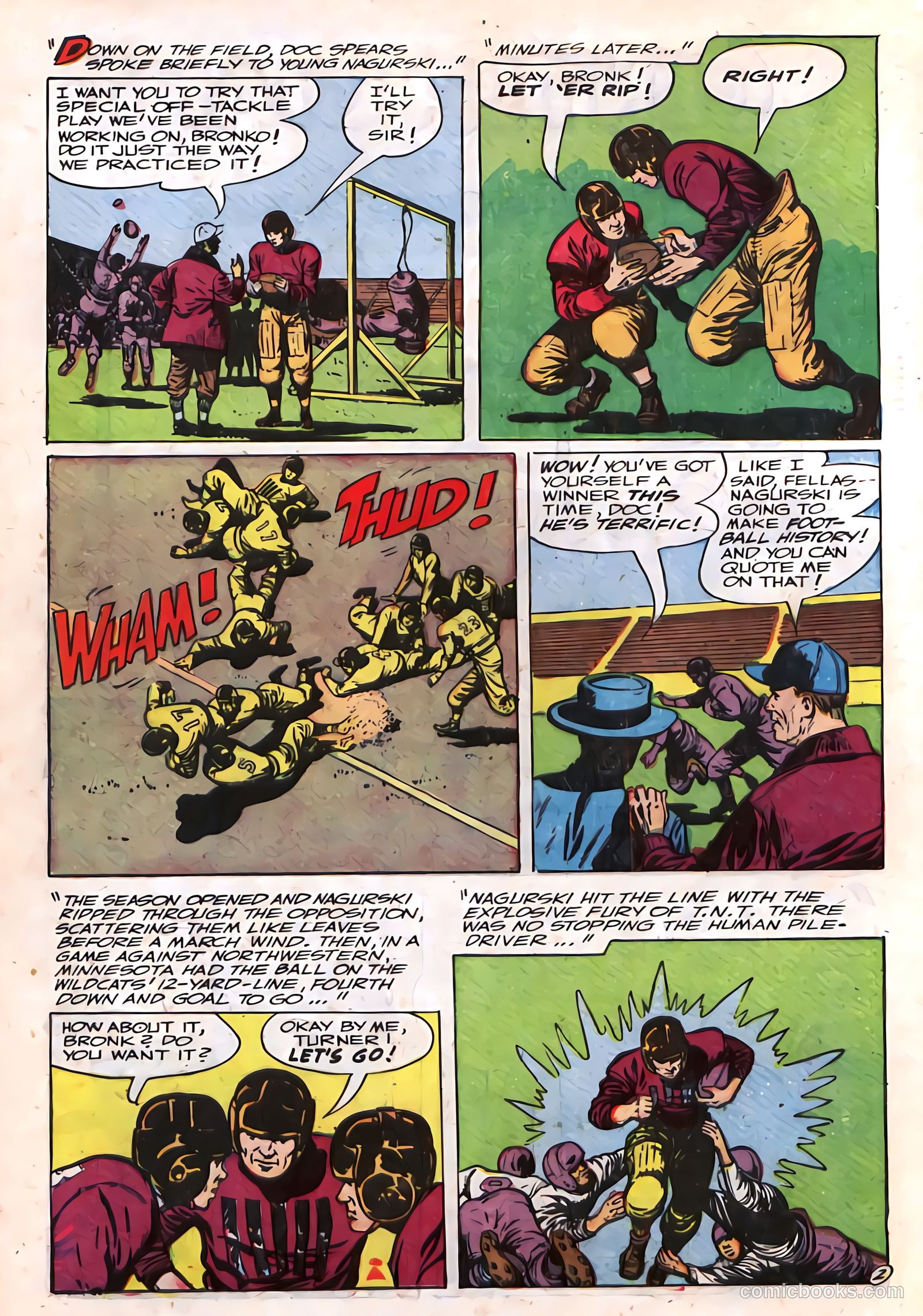 Football Thrills #2 (1952) — page 20 of 36