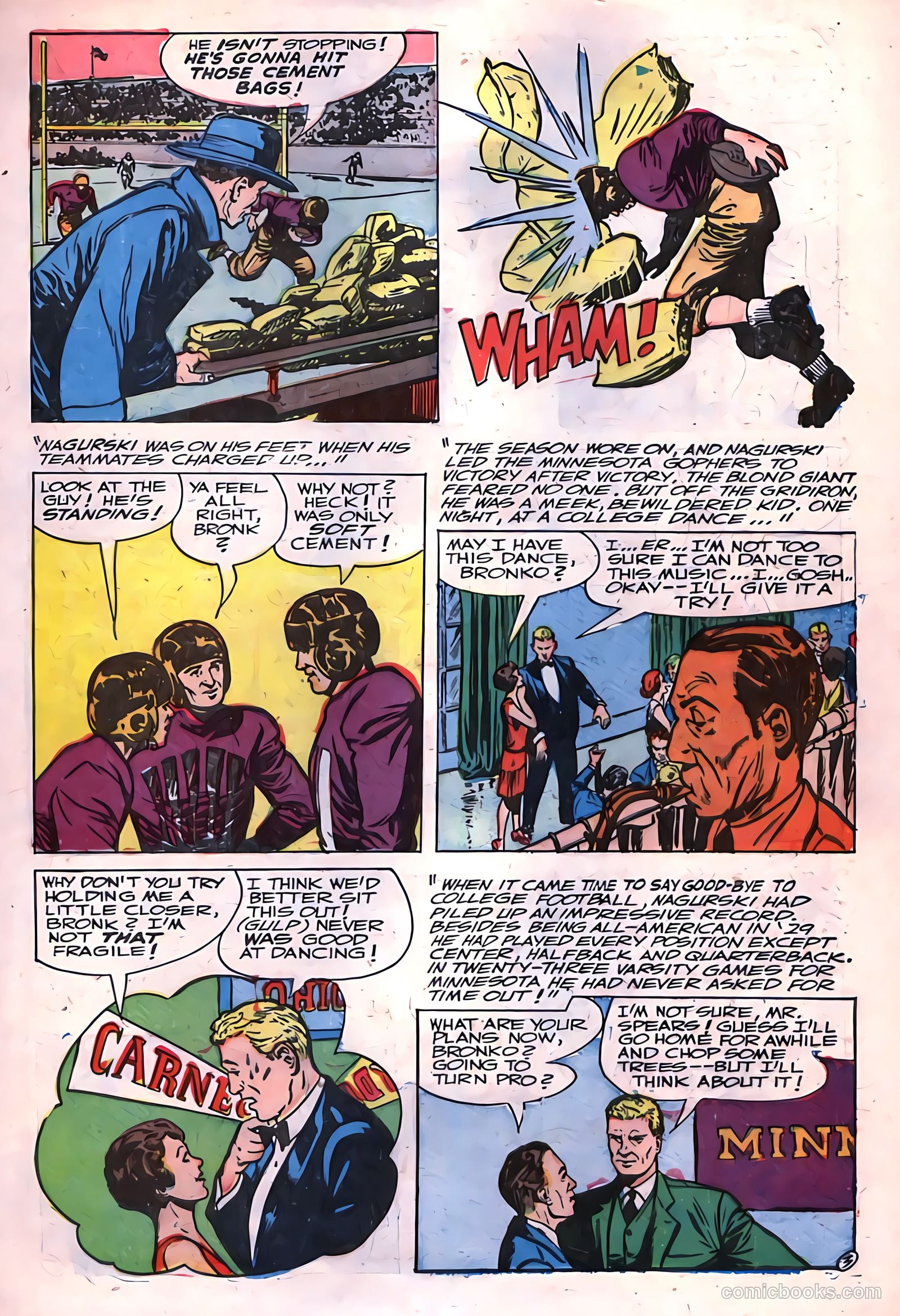 Football Thrills #2 (1952) — page 21 of 36